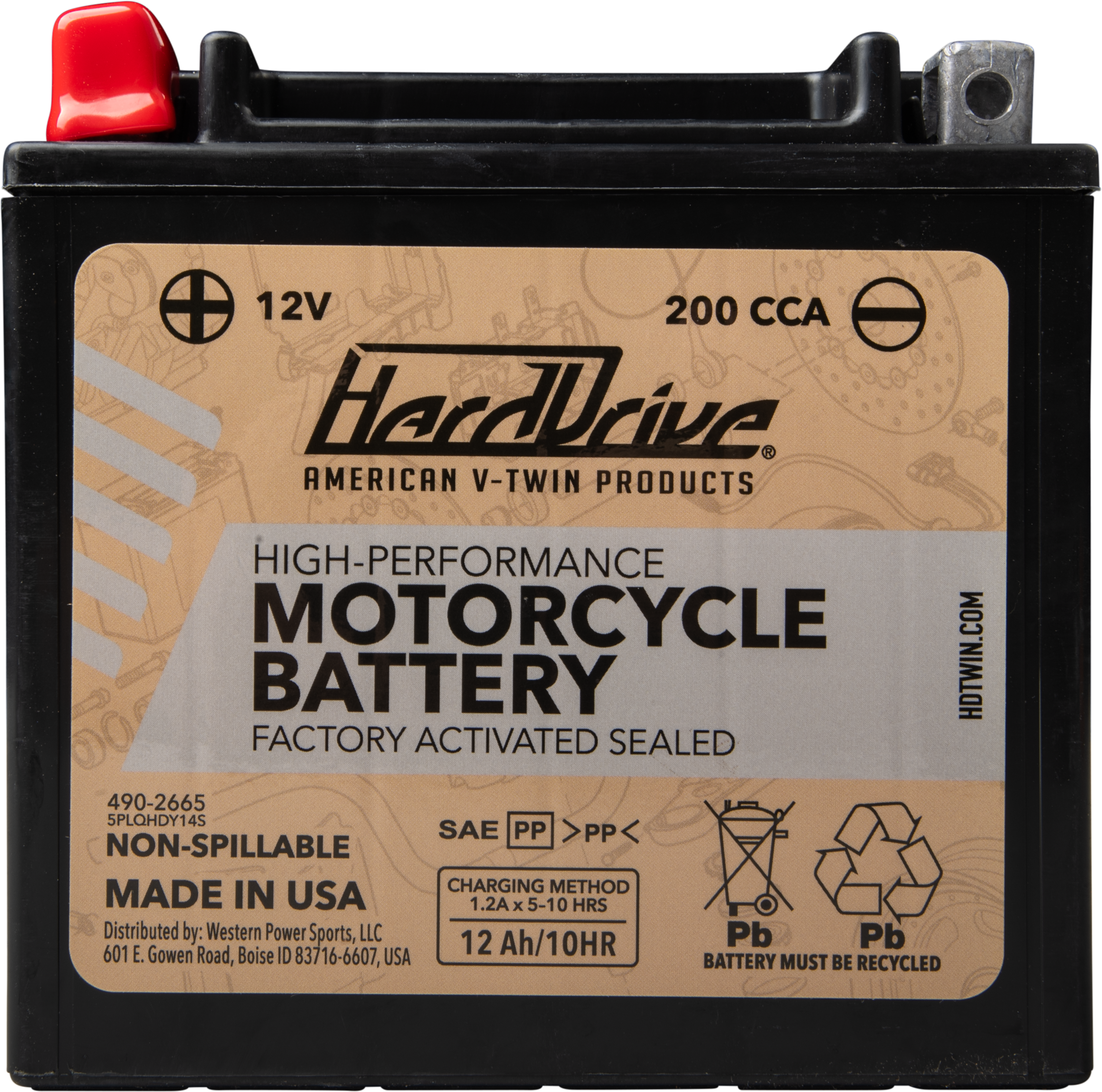 HIGH PERFORM BATTERY YTX-14 CCA 200