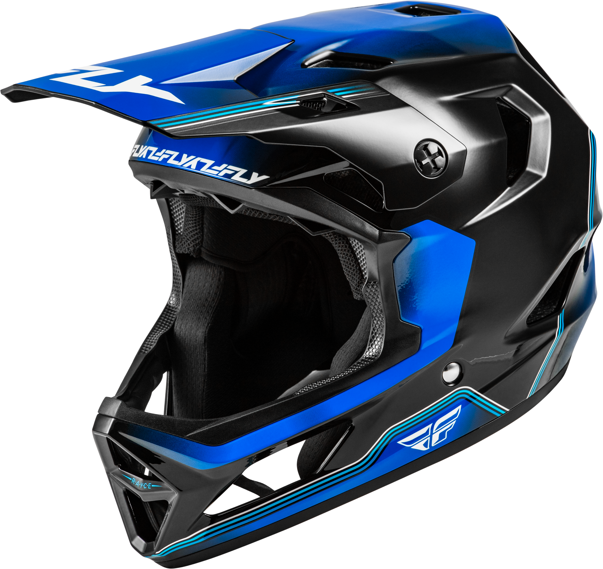 YTH RAYCE REPEAT BICYCLE HLMT BLACK/BLUE YS