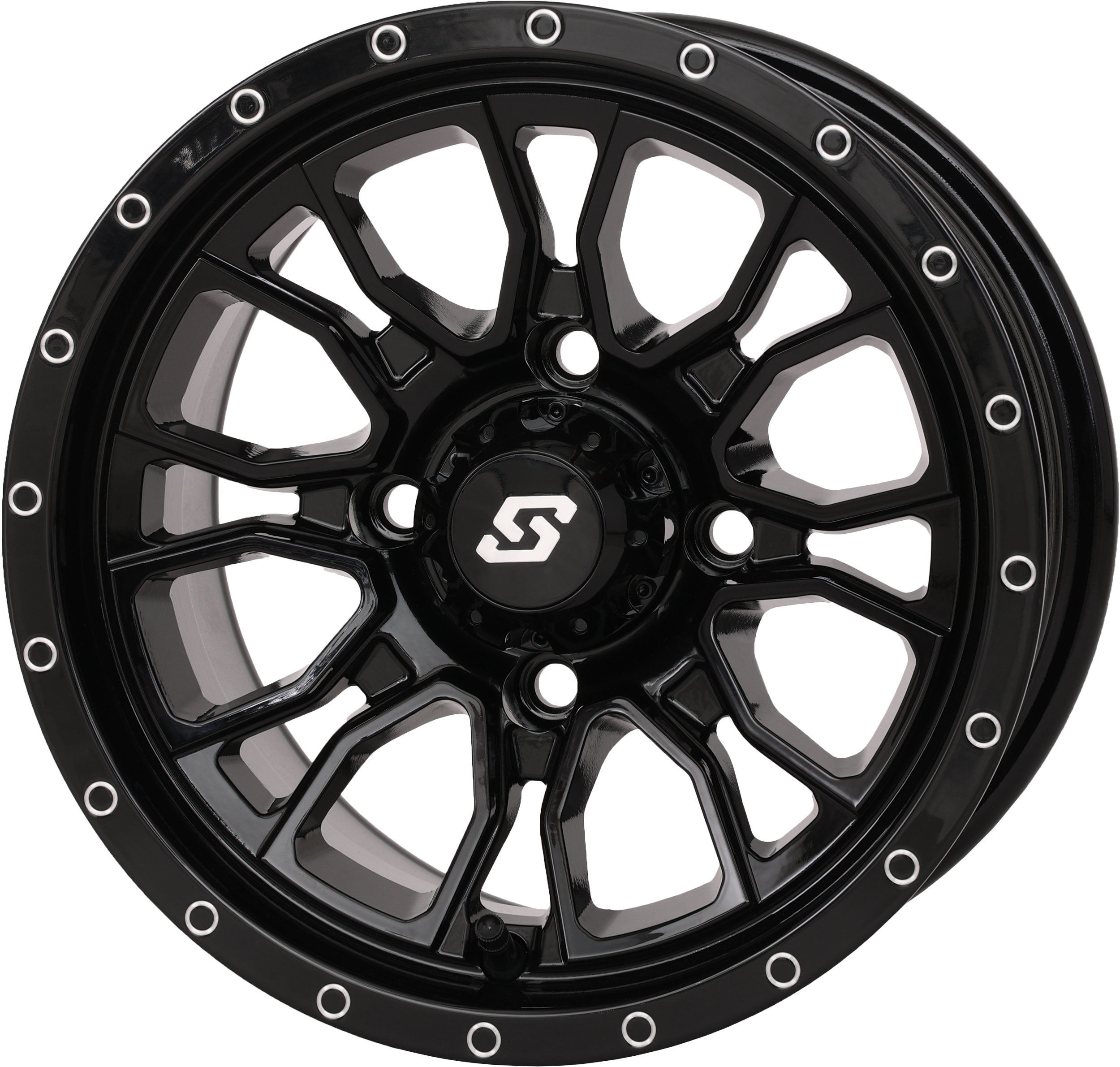 FUSION WHEEL 12X7 5+2 4/110 GLOSS BLACK