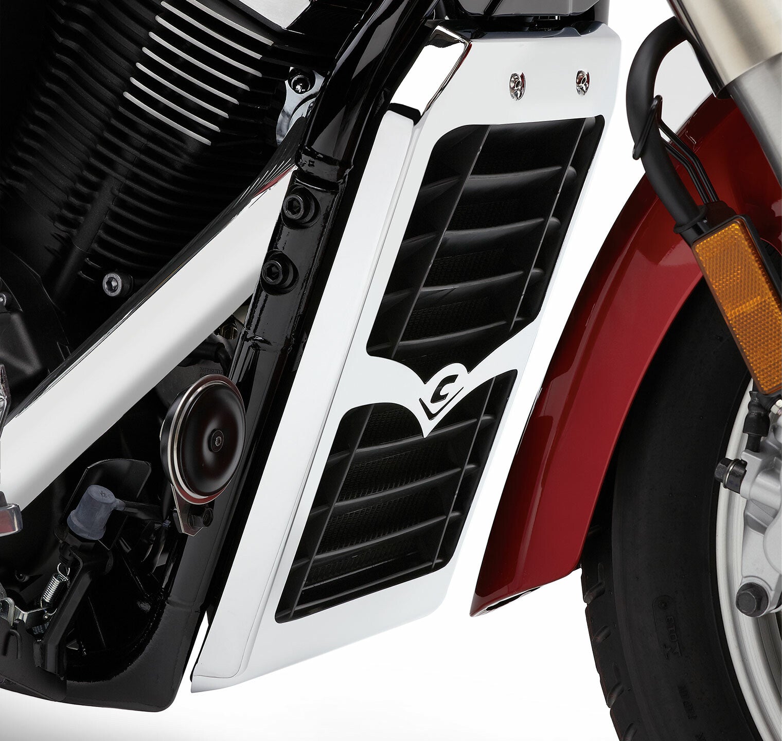 RADIATOR COVER CHROME YAM STRYKER 11-18