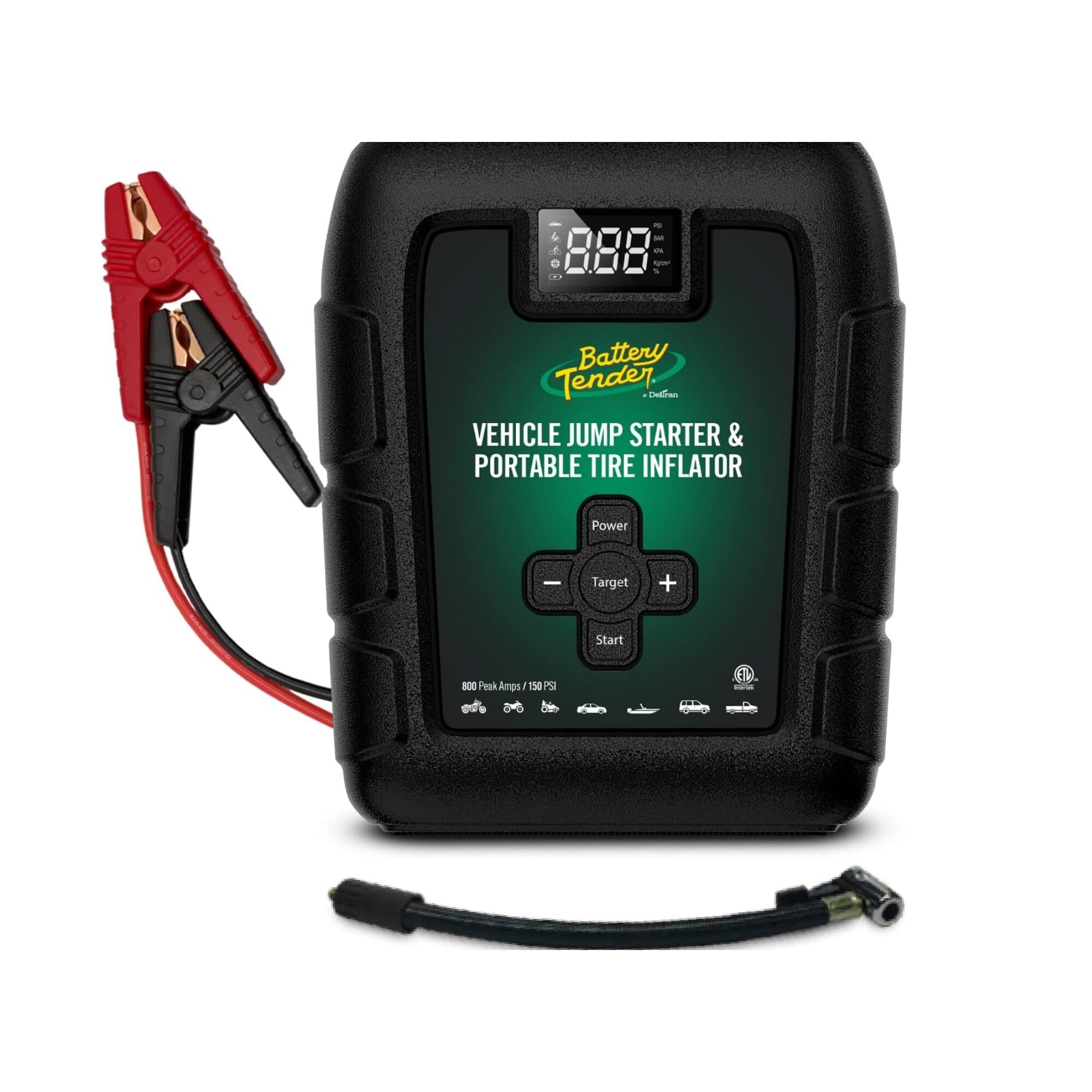800A 12V LITHIUM JUMP STARTER & TIRE INFLATOR