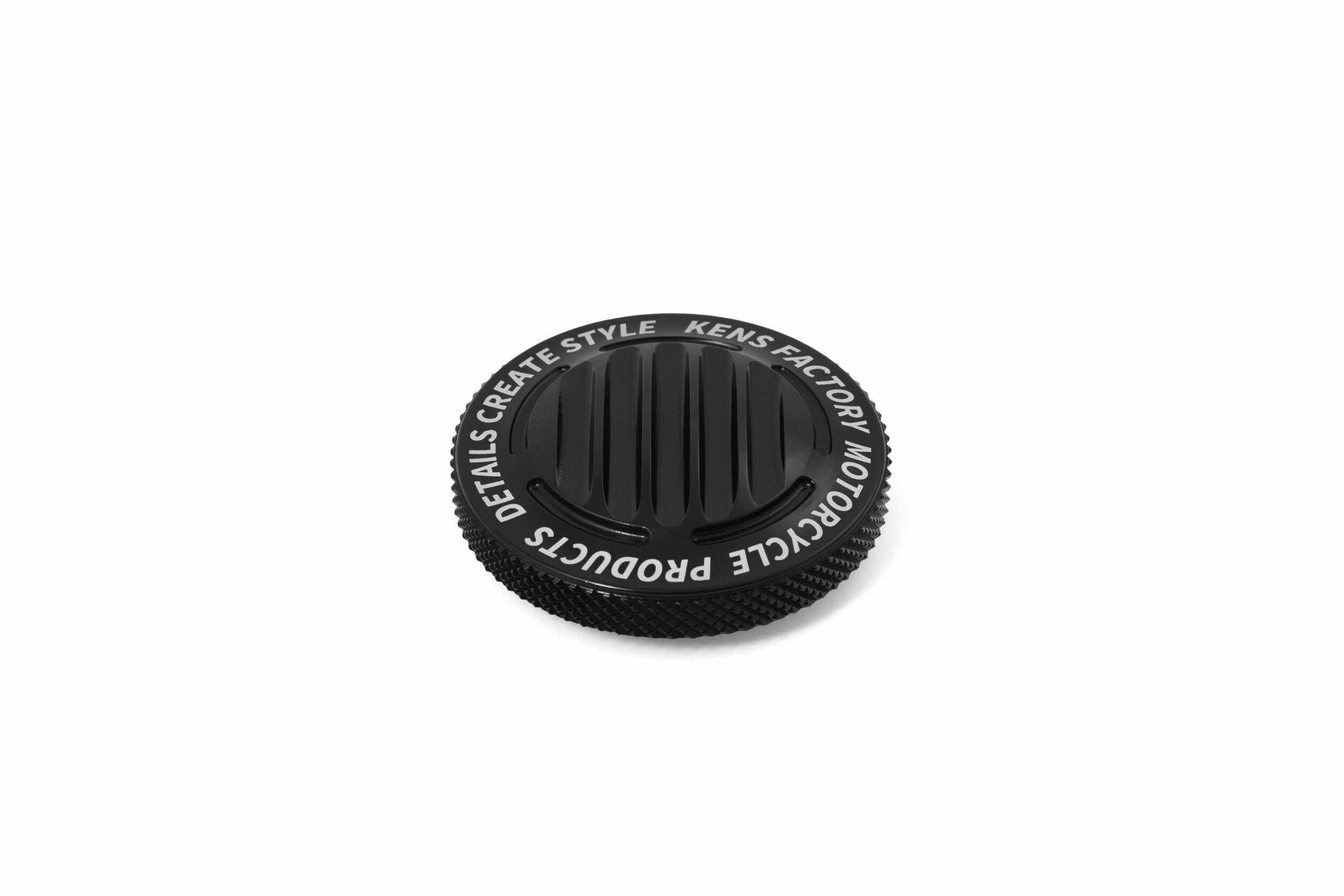 NL GAS CAP FINNED BLACK DUMMY CAP FOR M8 LH