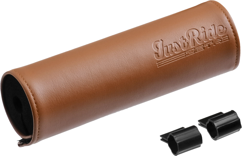 HANDLEBAR BAR PAD LEATHER 165MM BROWN