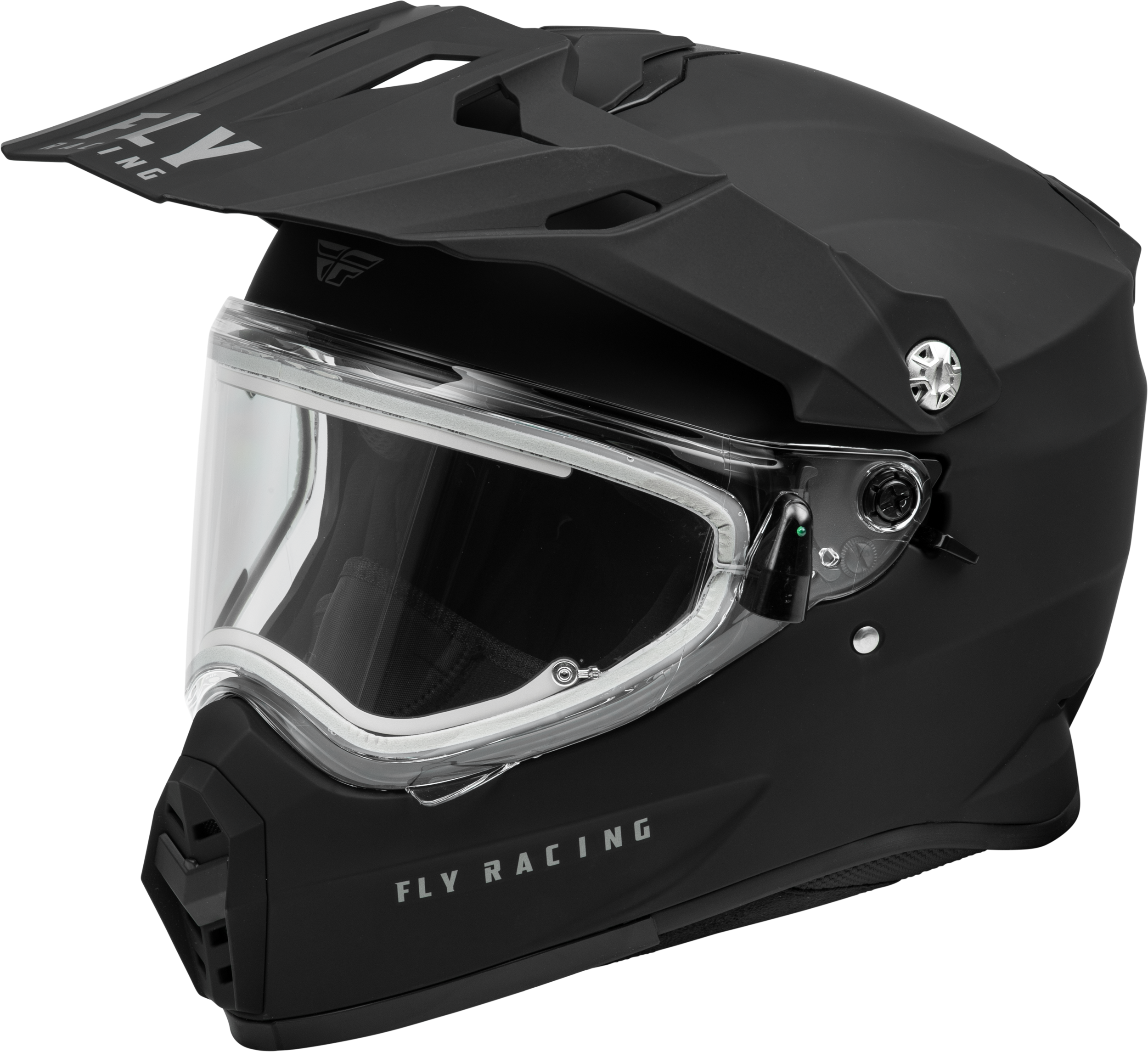 TREKKER CW SOLID HELMET ELEC SHLD MATTE BLACK 2X