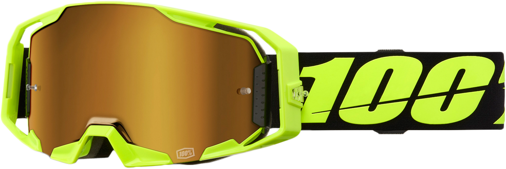 HYDROMATIC WATERCRAFT GOGGLE NEON YELLOW MIRROR TRUE GOLD