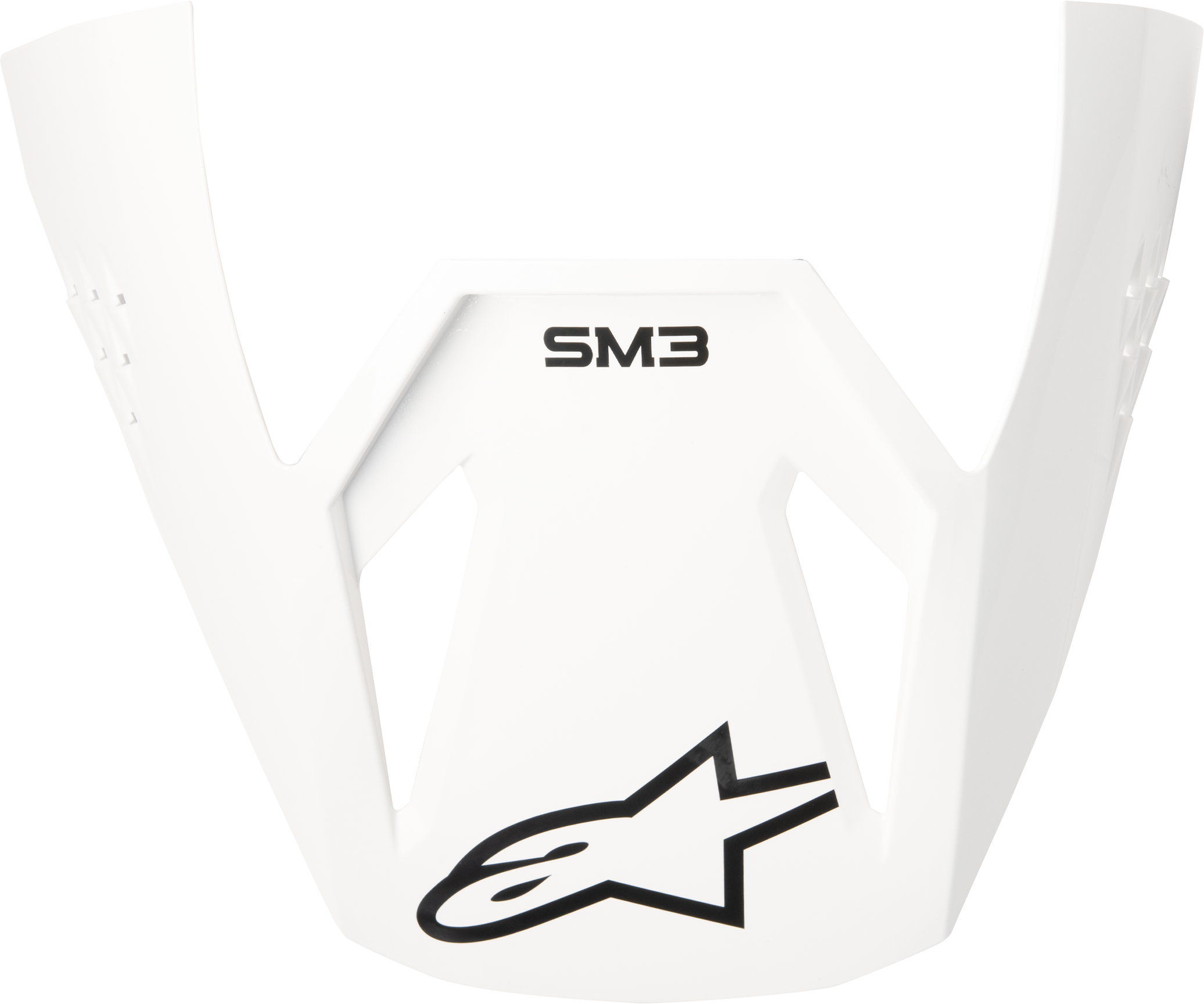 SM3 SOLID VISOR WHITE GLOSSY