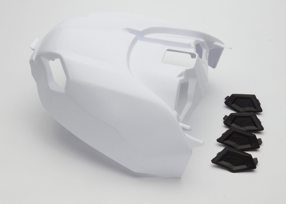 VENTED AIR BOX COVER W/PLUGS - WHITE