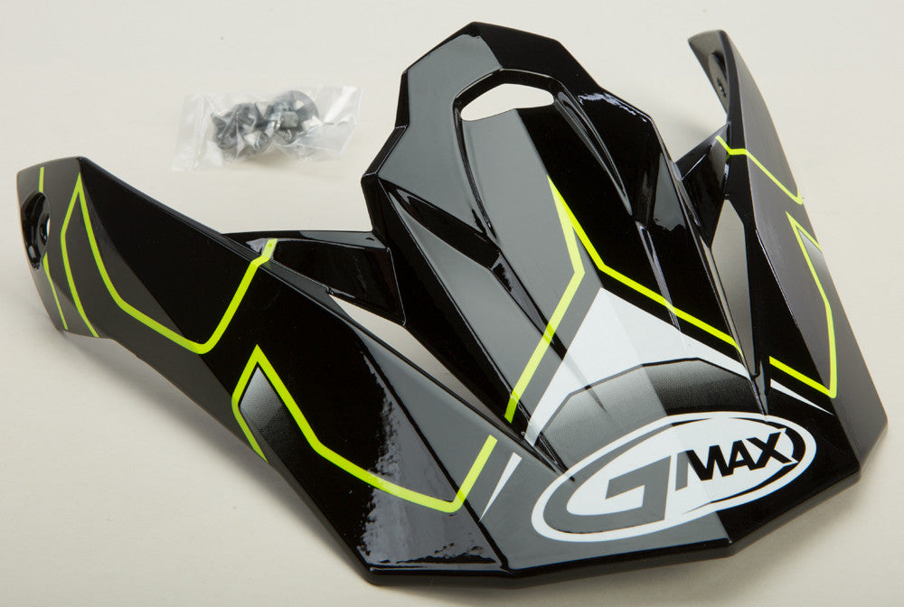 VISOR W/SCREWS STEP MX-86 HI-VIS YELLOW