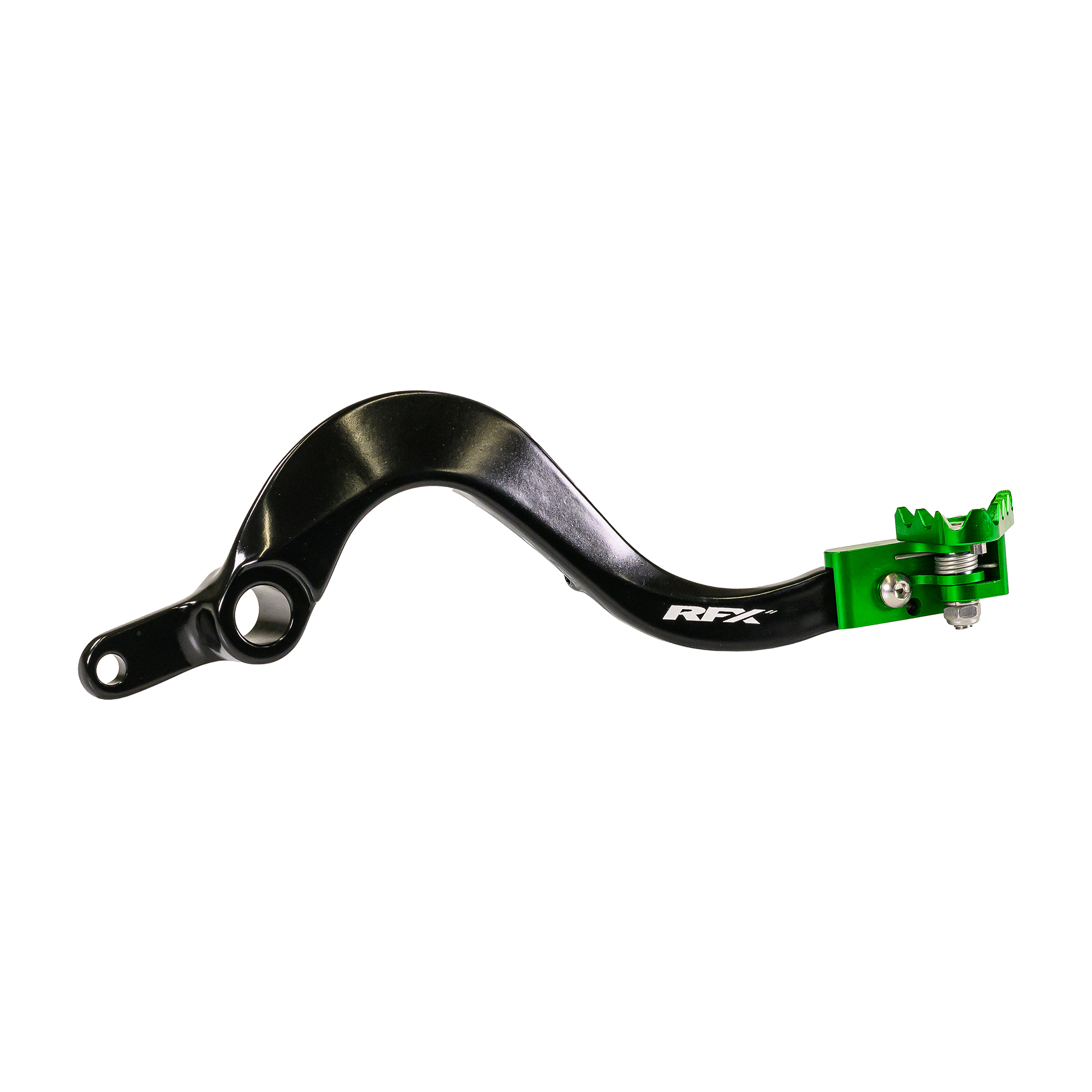 REAR BRAKE PEDAL GREEN FOLDING-TIP KAW