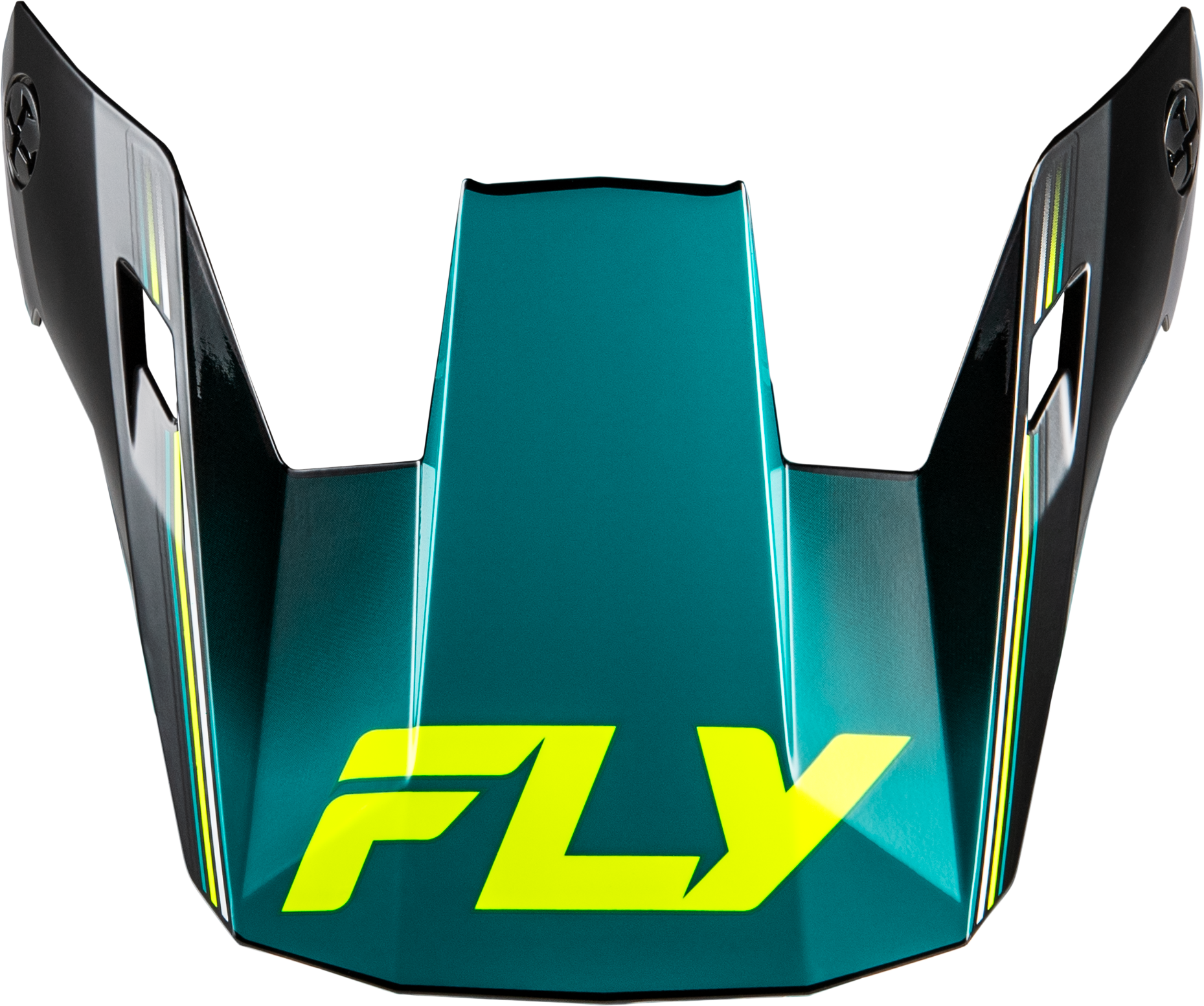 YTH RAYCE REPEAT HELMET VISOR BLACK/TEAL/HI-VIS YS-YL