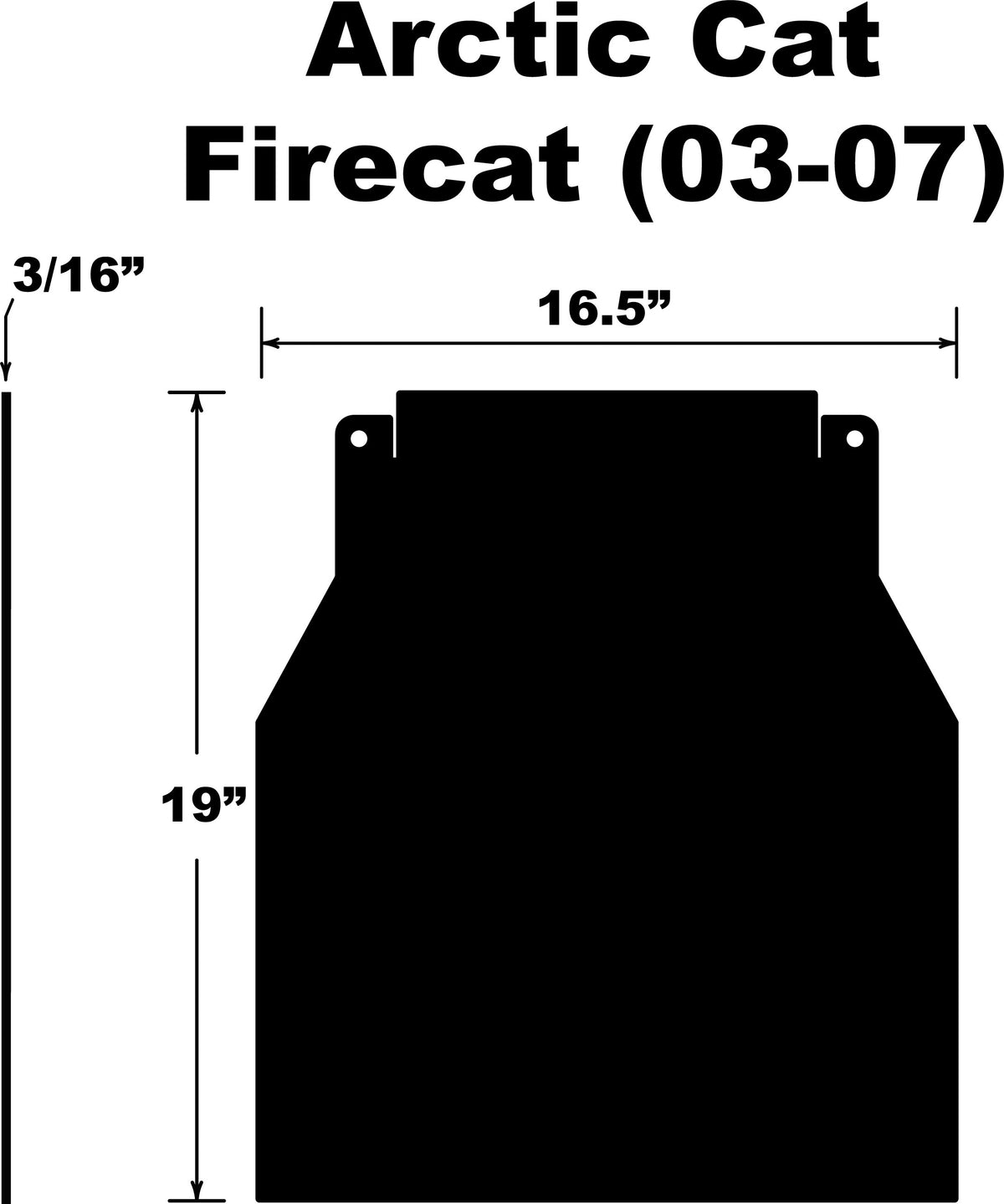 SNOWFLAP ARCTIC CAT FIRECAT/SABERCAT 03-07