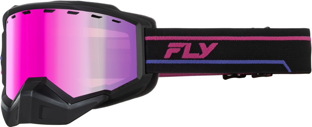 FOCUS SNOW PINK/BLACK W/PINK MIRRO/ROSE LENS