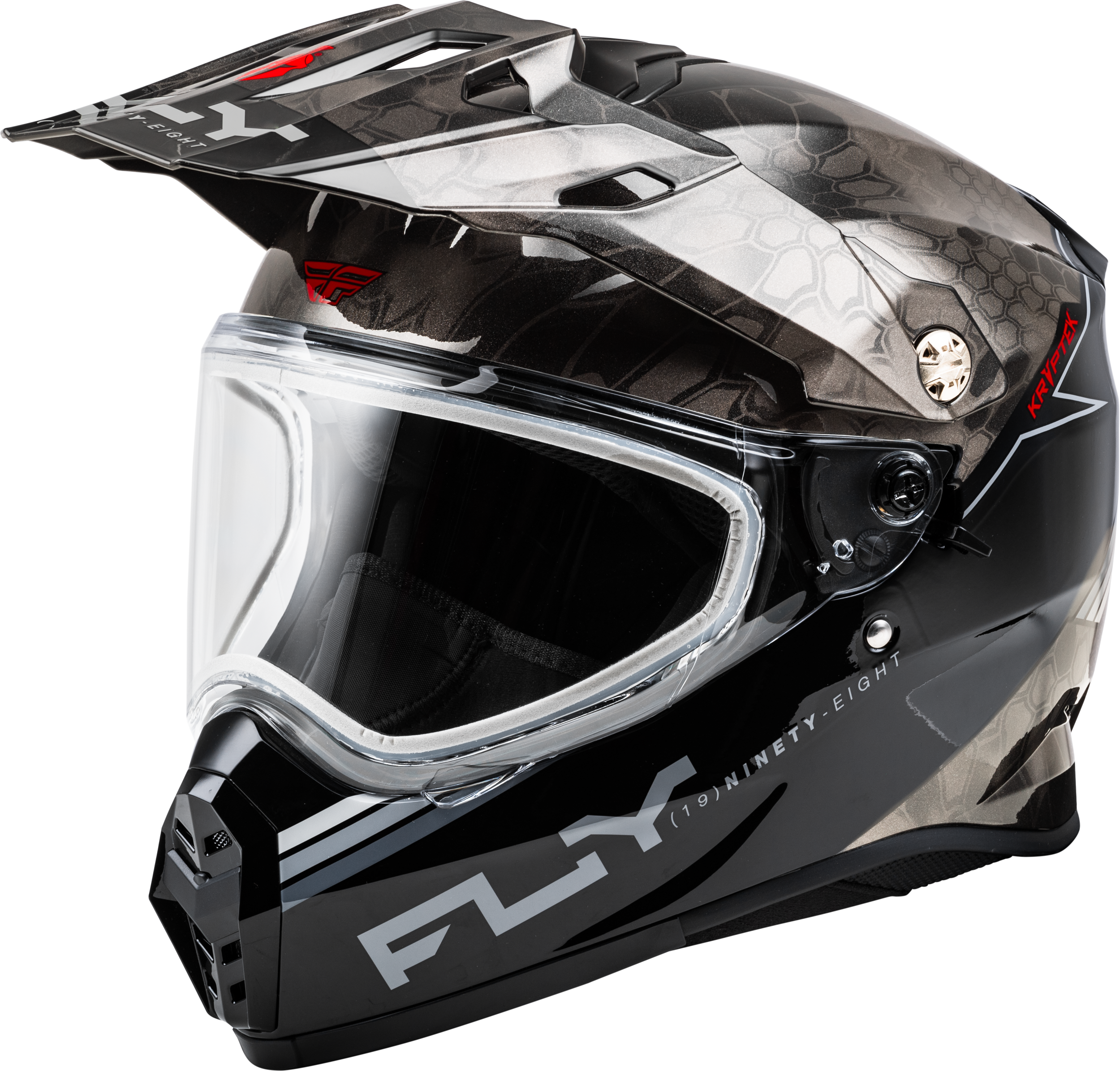 TREKKER CW CONCEAL HELMET DUAL SHLD BLACK/GREY/WHITE MD