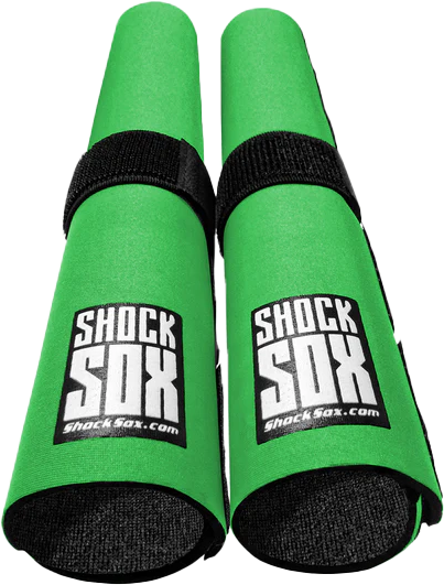 SHOCK SOX 13" GREEN UPSIDE DOWN OR CONV. FORKS