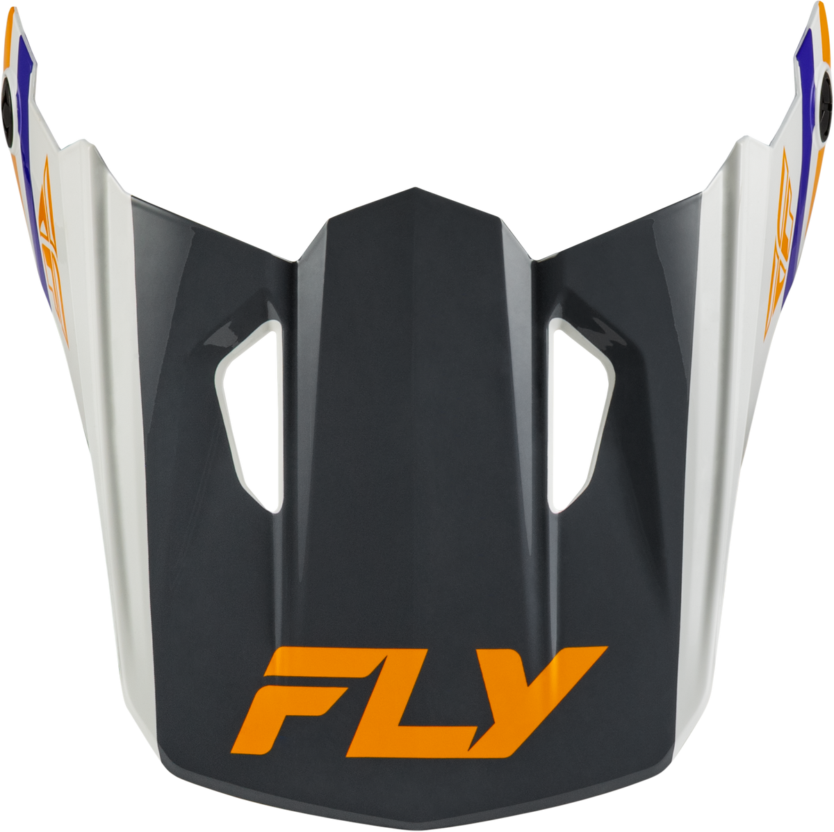 YTH KINETIC SCRAP HELMET VISOR WHITE/ORANGE/BLUE/GREY YS-YL