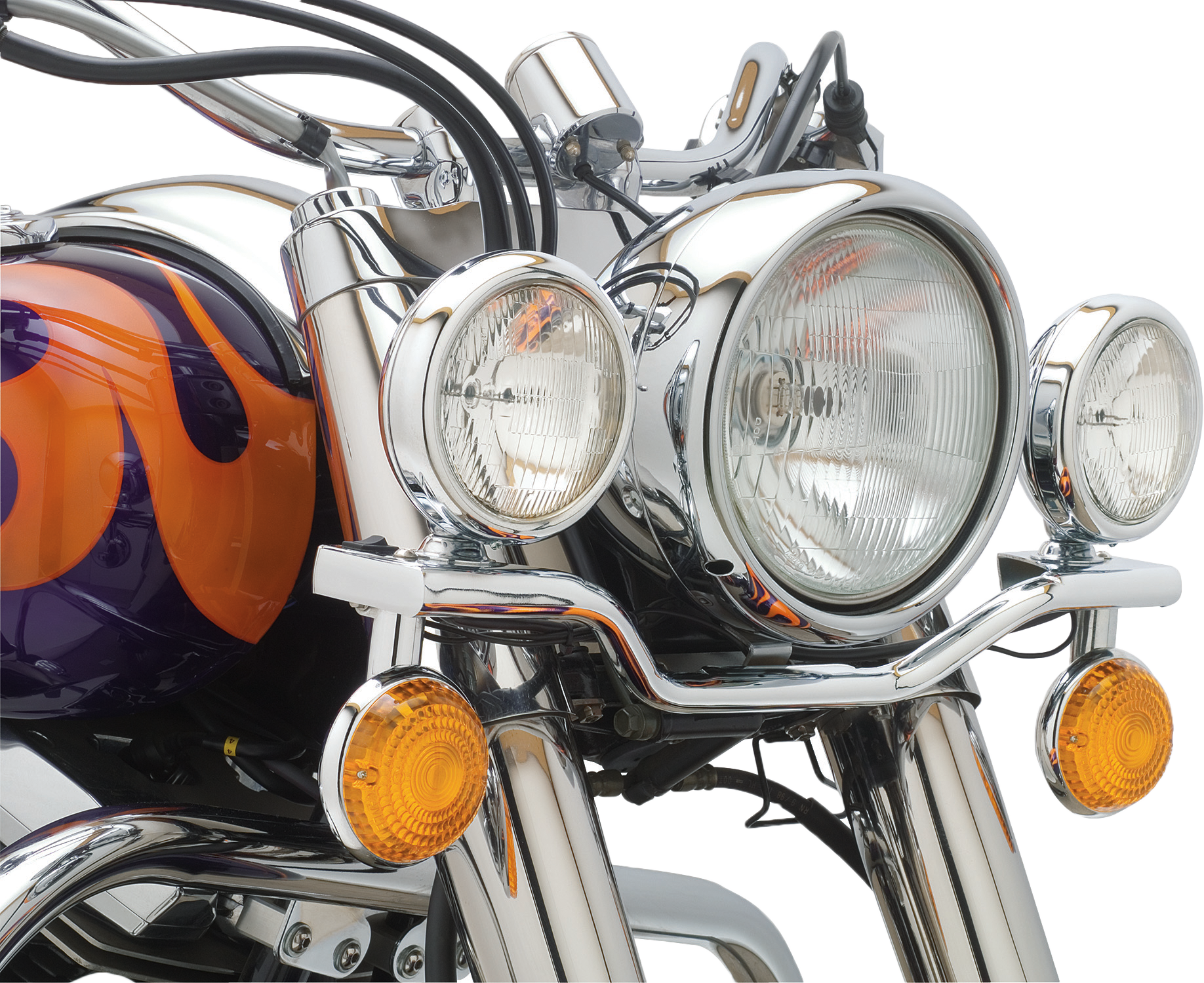 LIGHT BAR CHROME YAM V STAR 1100 CLASSIC 99-09