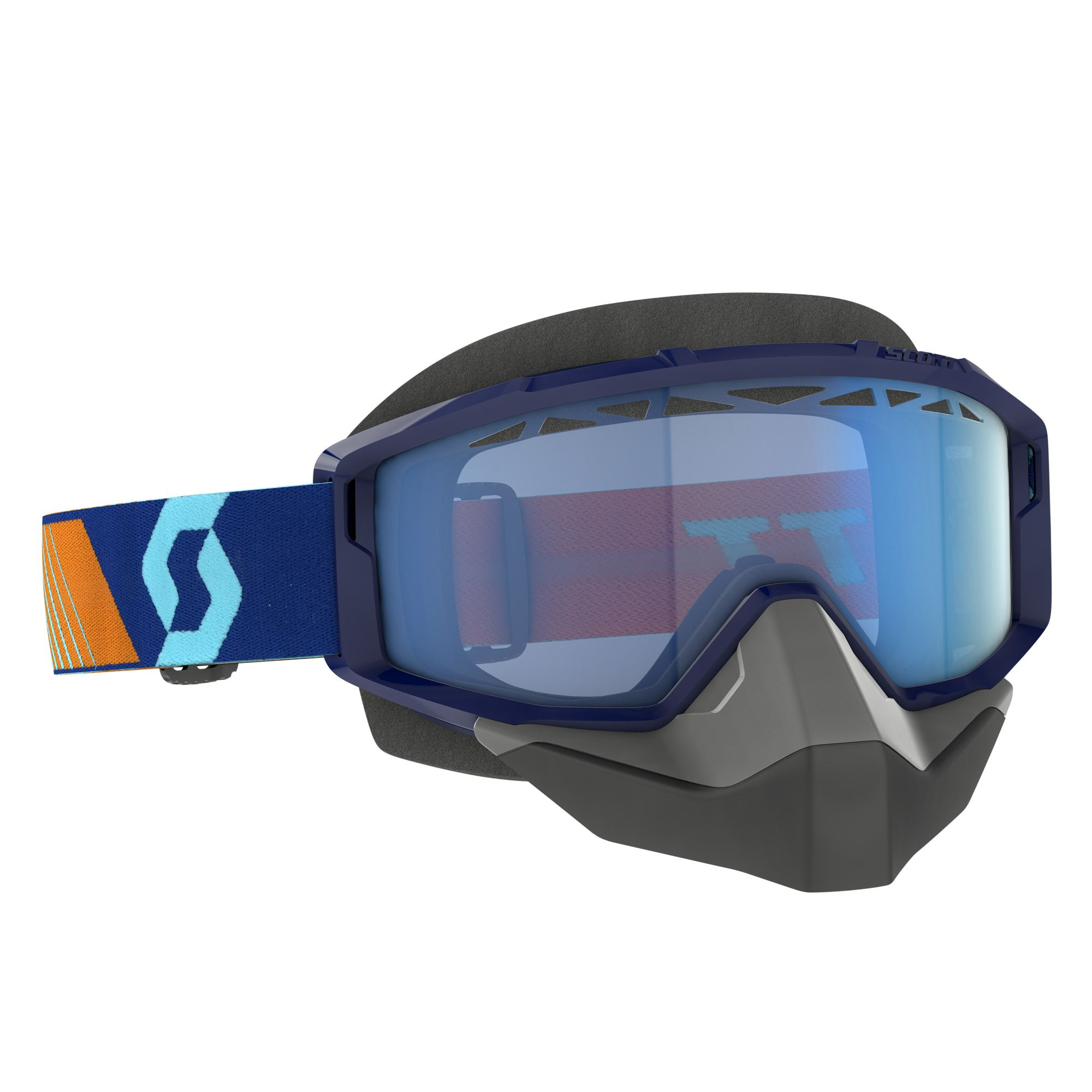 PRIMAL SNOW CROSS GOGGLE ROYAL BLUE/ORANGE BLUE TINT