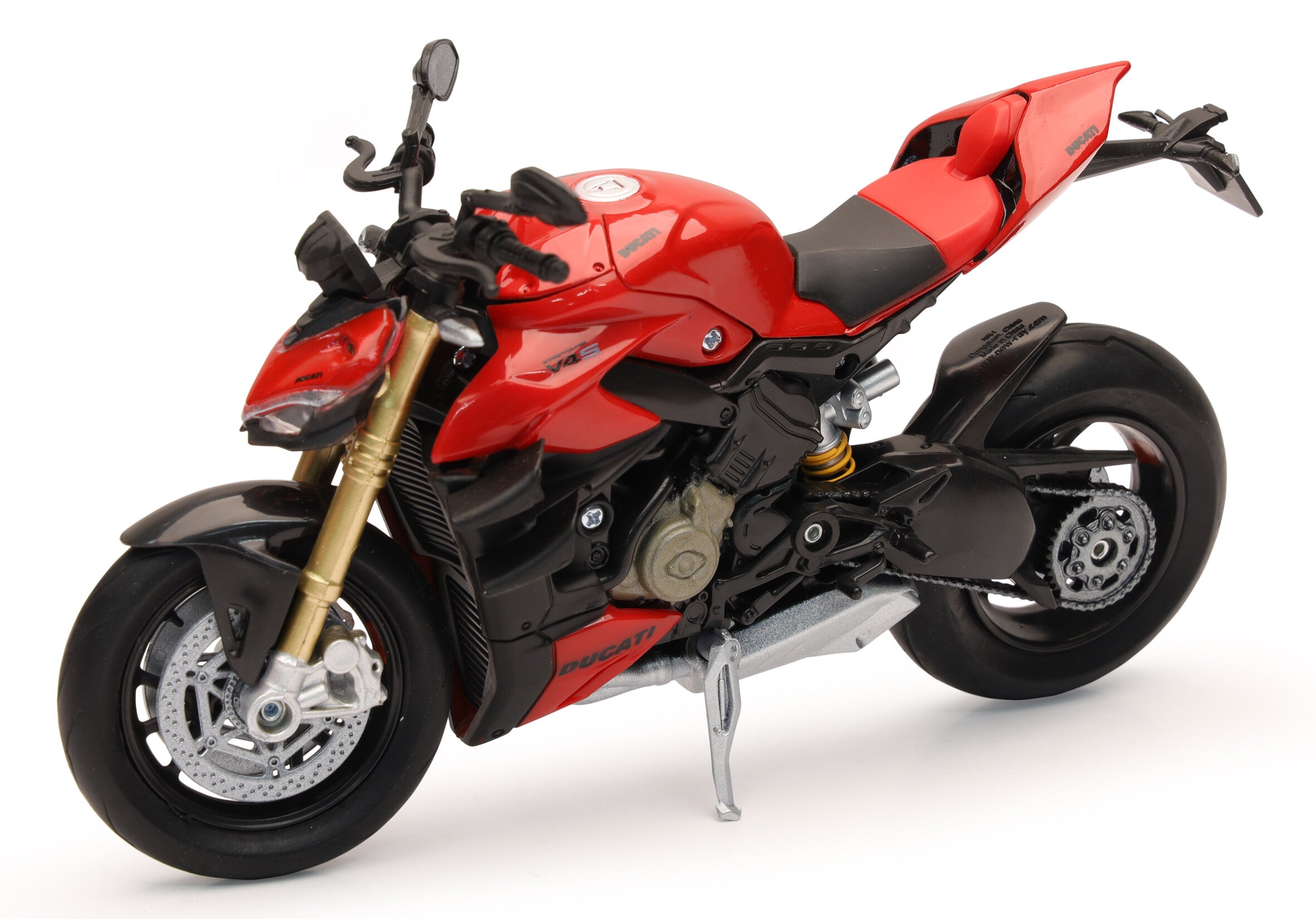 1:12 SCALE NAKED BIKE DUCATI STREET FIGHTER V4 (RED)