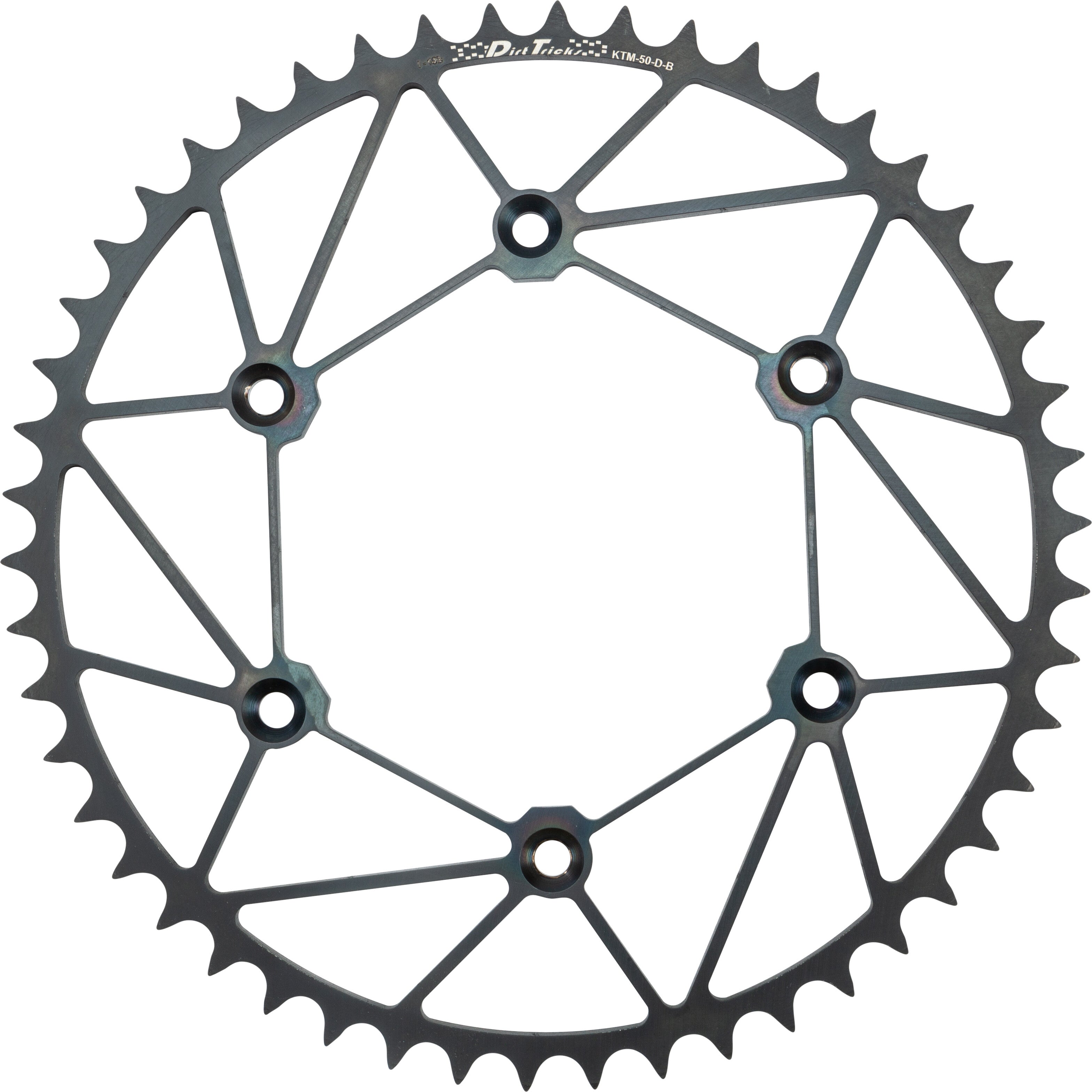 REAR SPROCKET CHROMOLY STL/ZIR 50T-520 BLK KTM/HUSQ