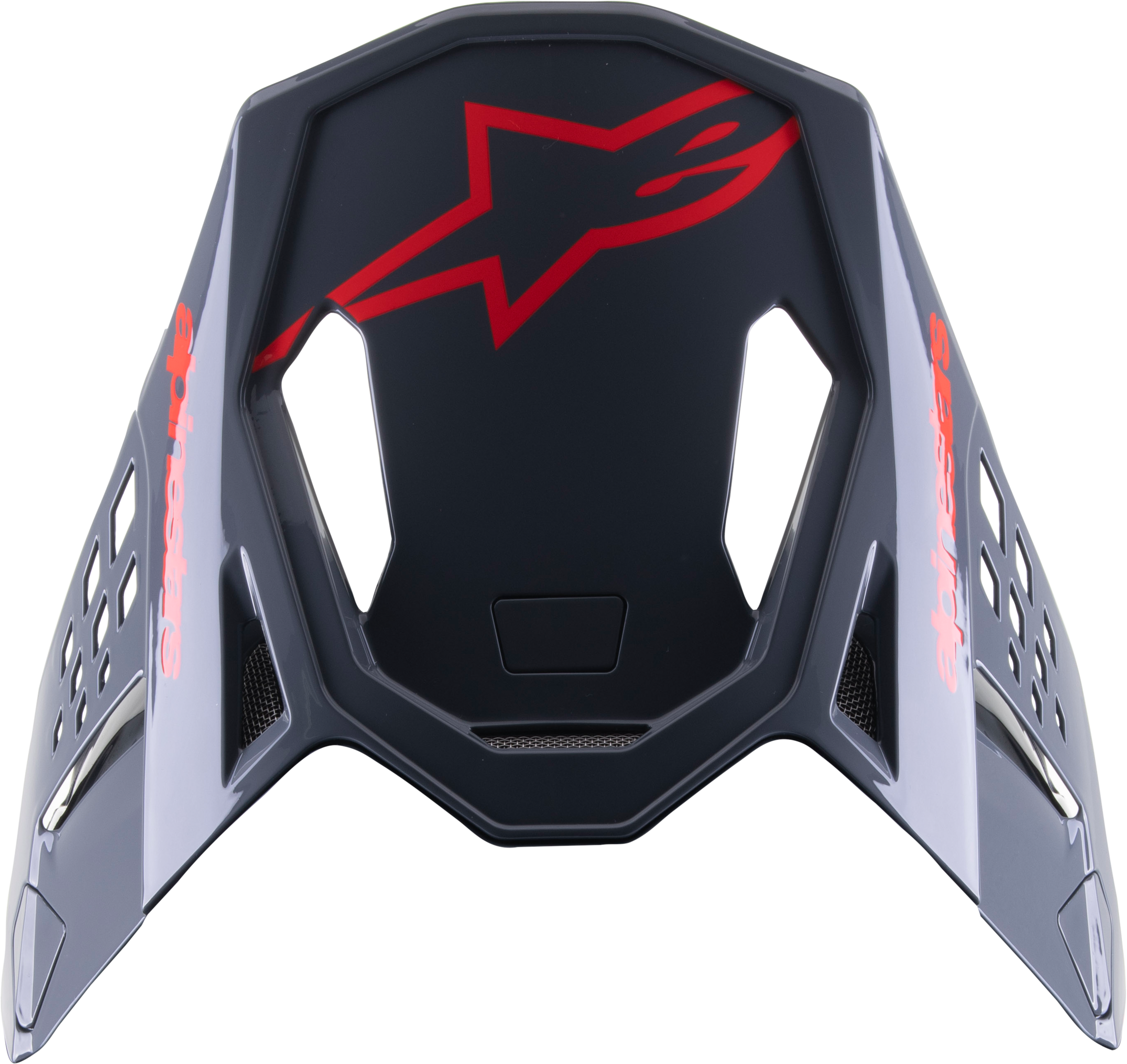 S-M8 RADIUM 2 VISOR BLACK/NEON RED