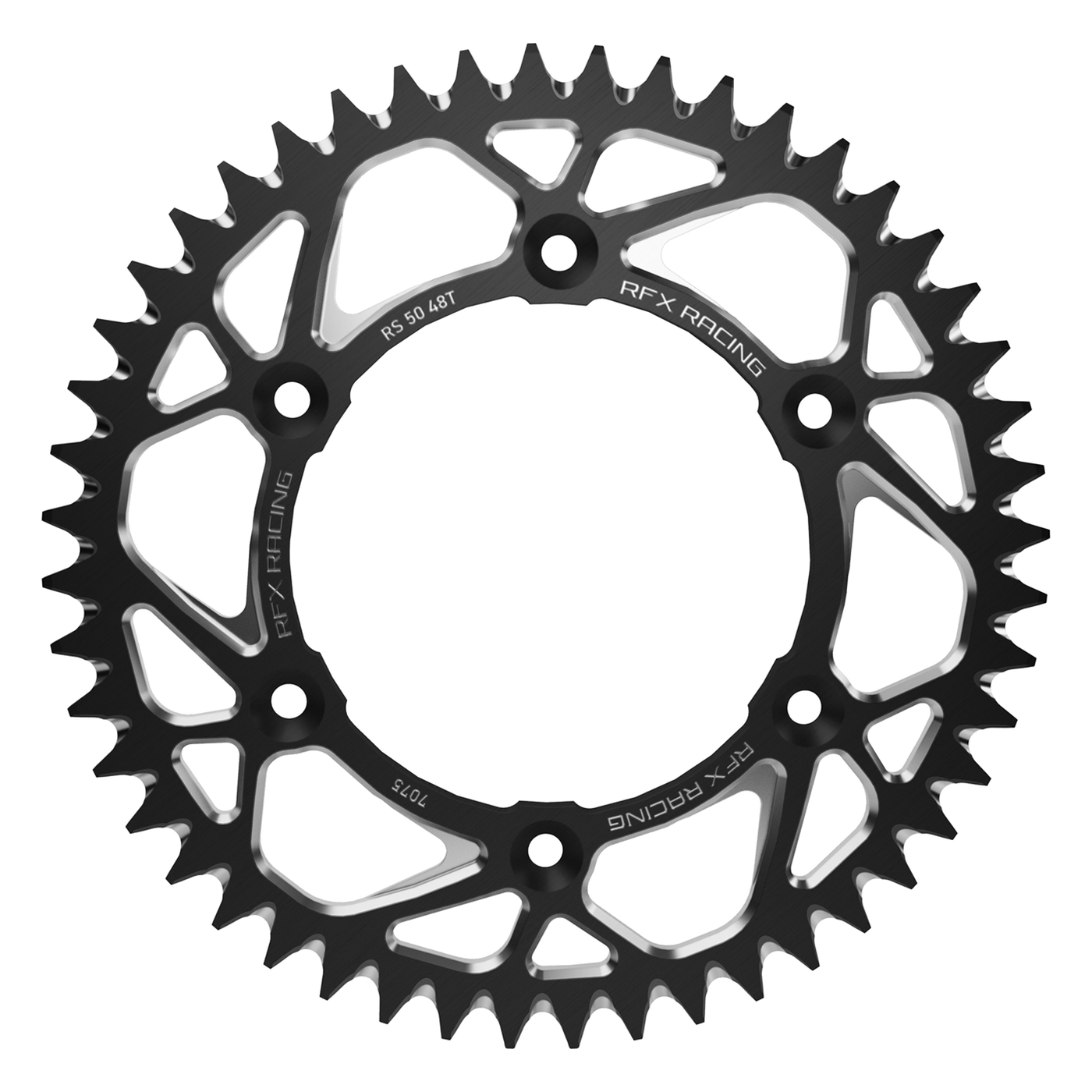 ALUMINUM REAR SPROCKET 49T BLACK KAW
