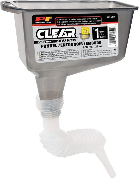 1 QT. FUNNEL W/FLEXIBLE SPOUT
