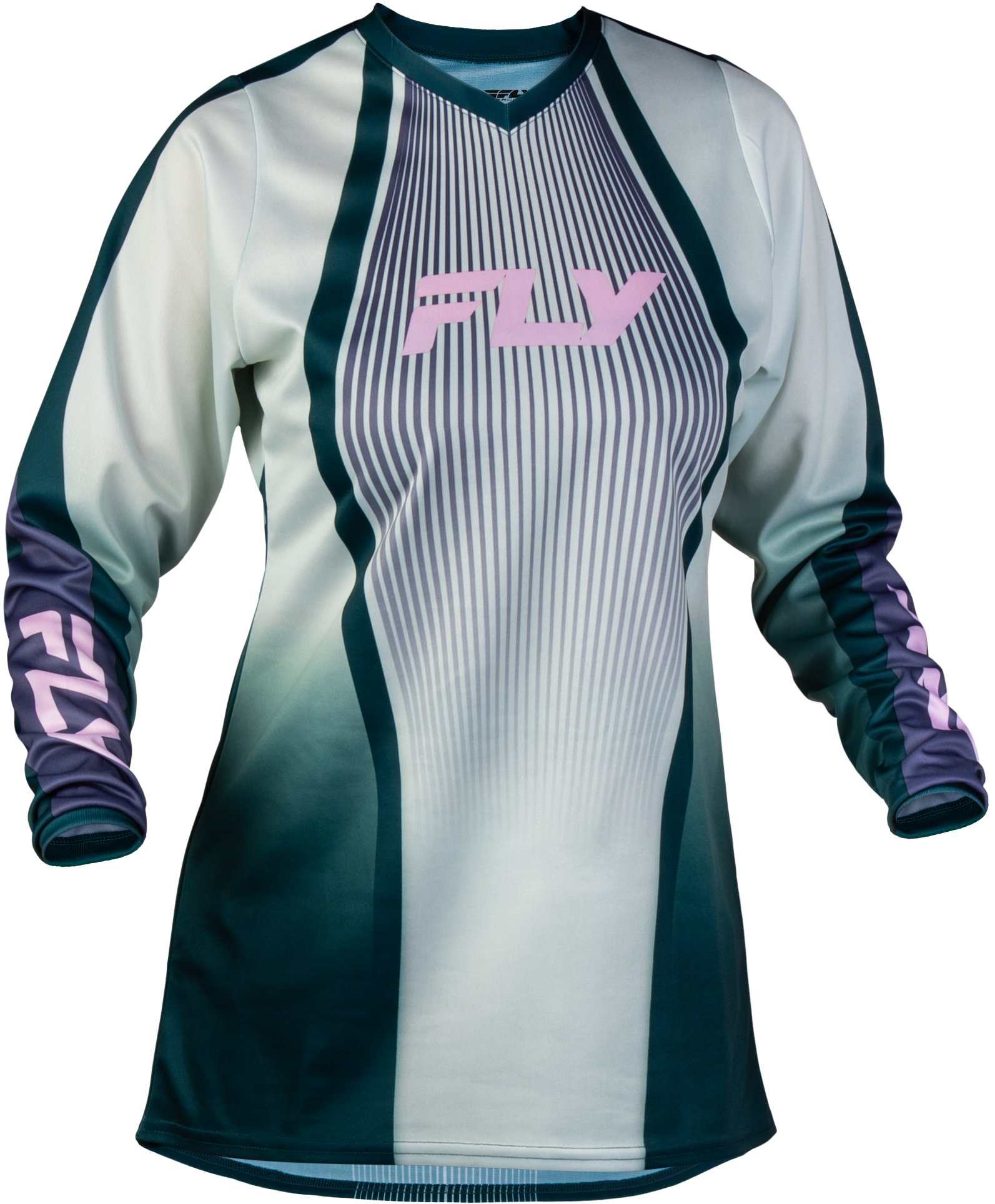 WOMEN'S F-16 LIFT JERSEY GREEN/PURPLE/PINK LG