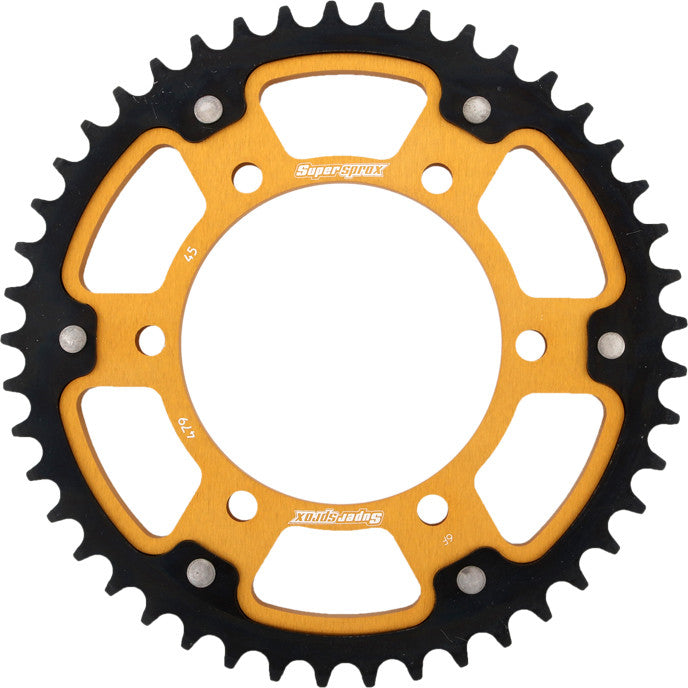 REAR STEALTH SPROCKET ALU/STL 45T-530 GLD YAM