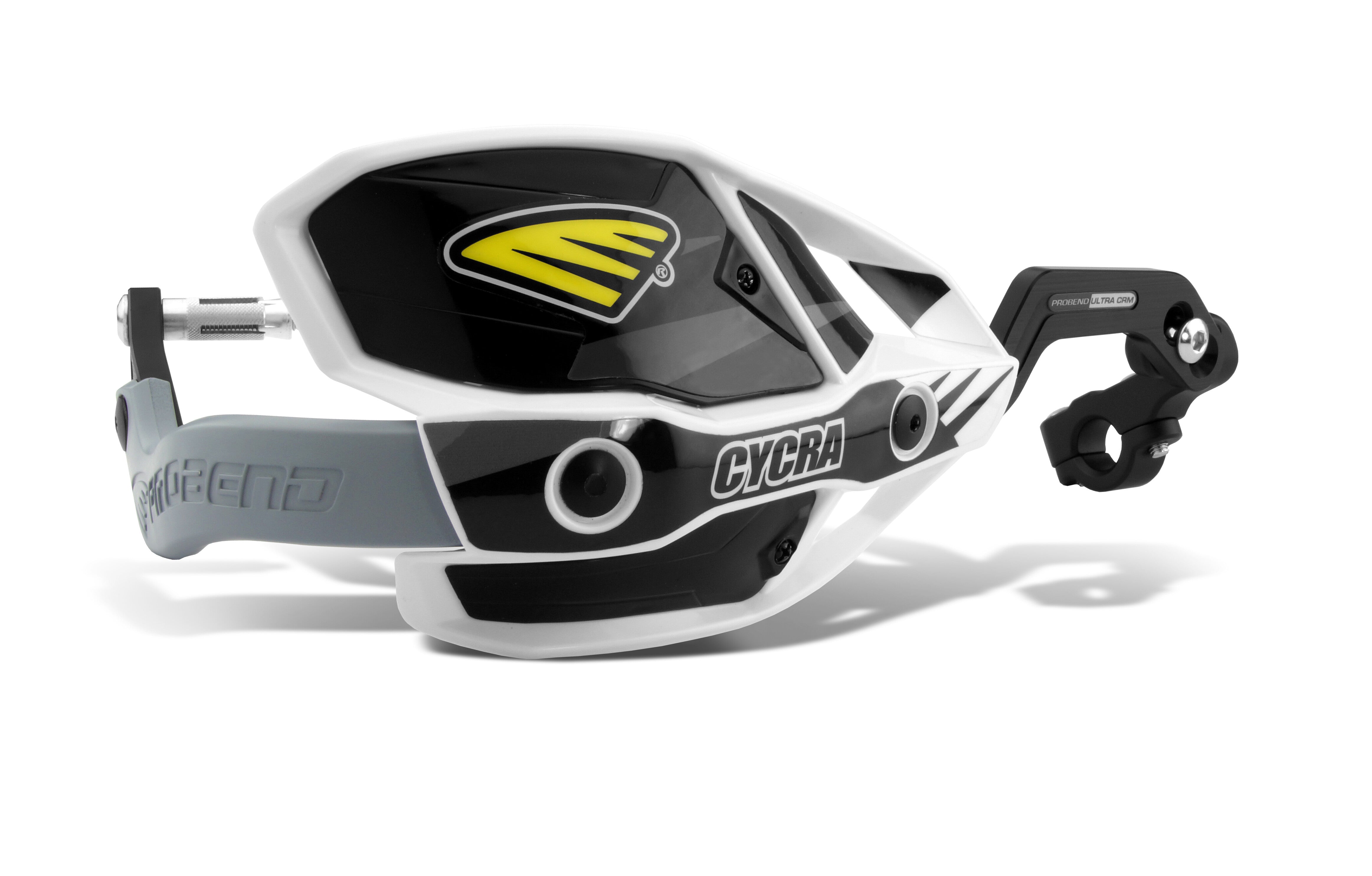 CRM WRAP AROUND HANDGUARDS 7/8" CLAMP - WHITE/BLACK