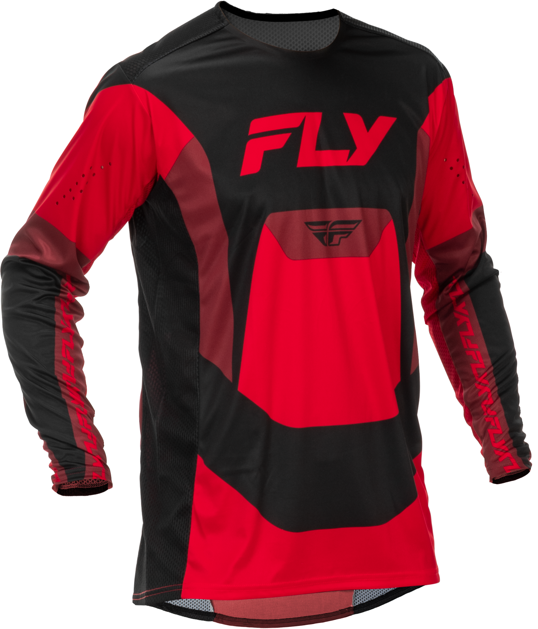YOUTH LITE JERSEY BLACK/RED YXL