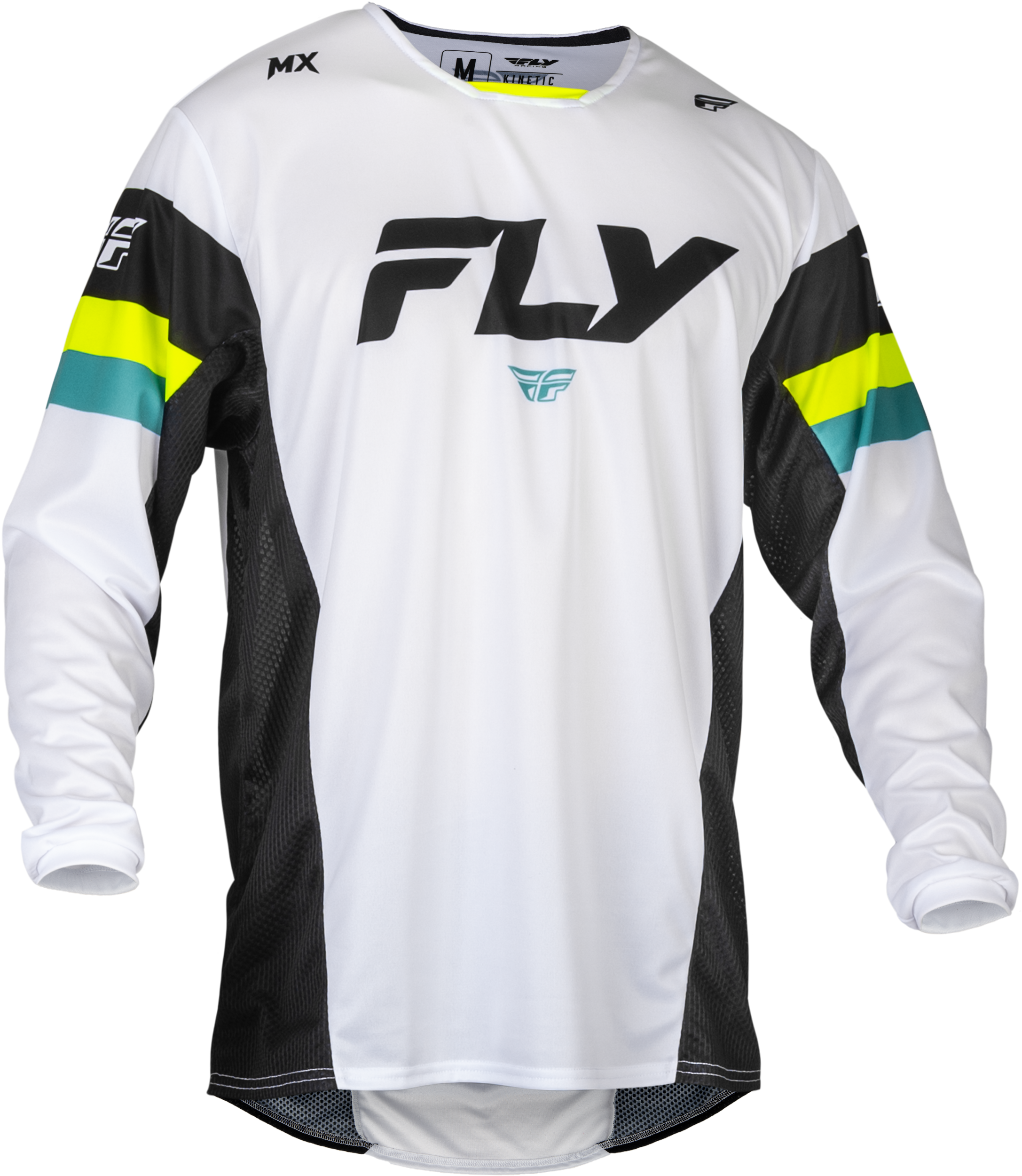 KINETIC PRIX JERSEY WHITE/BLACK/HI-VIS LG