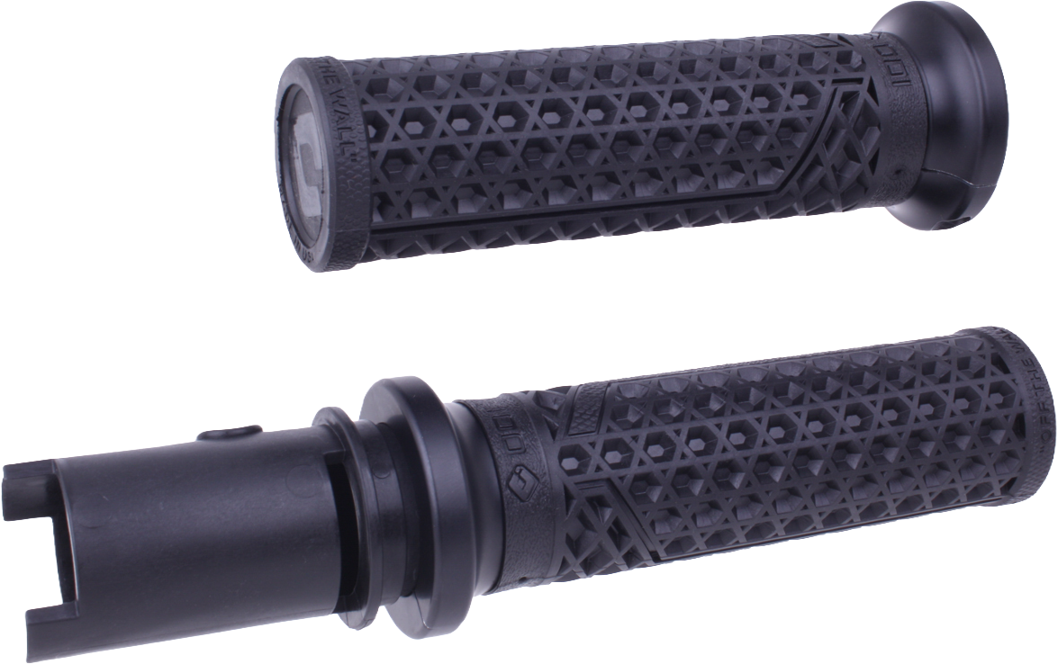 VAN'S LOCK-ON GRIPS BLACK/ MATTE BLACK CVO `23-24
