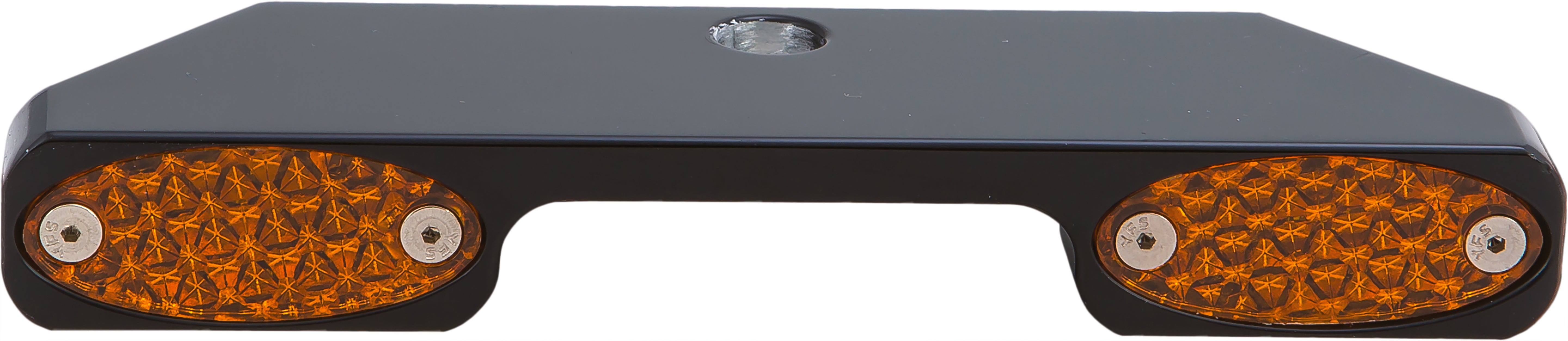TURN SIGNAL BAR W/AMBER LED NARROW GLIDE BLK
