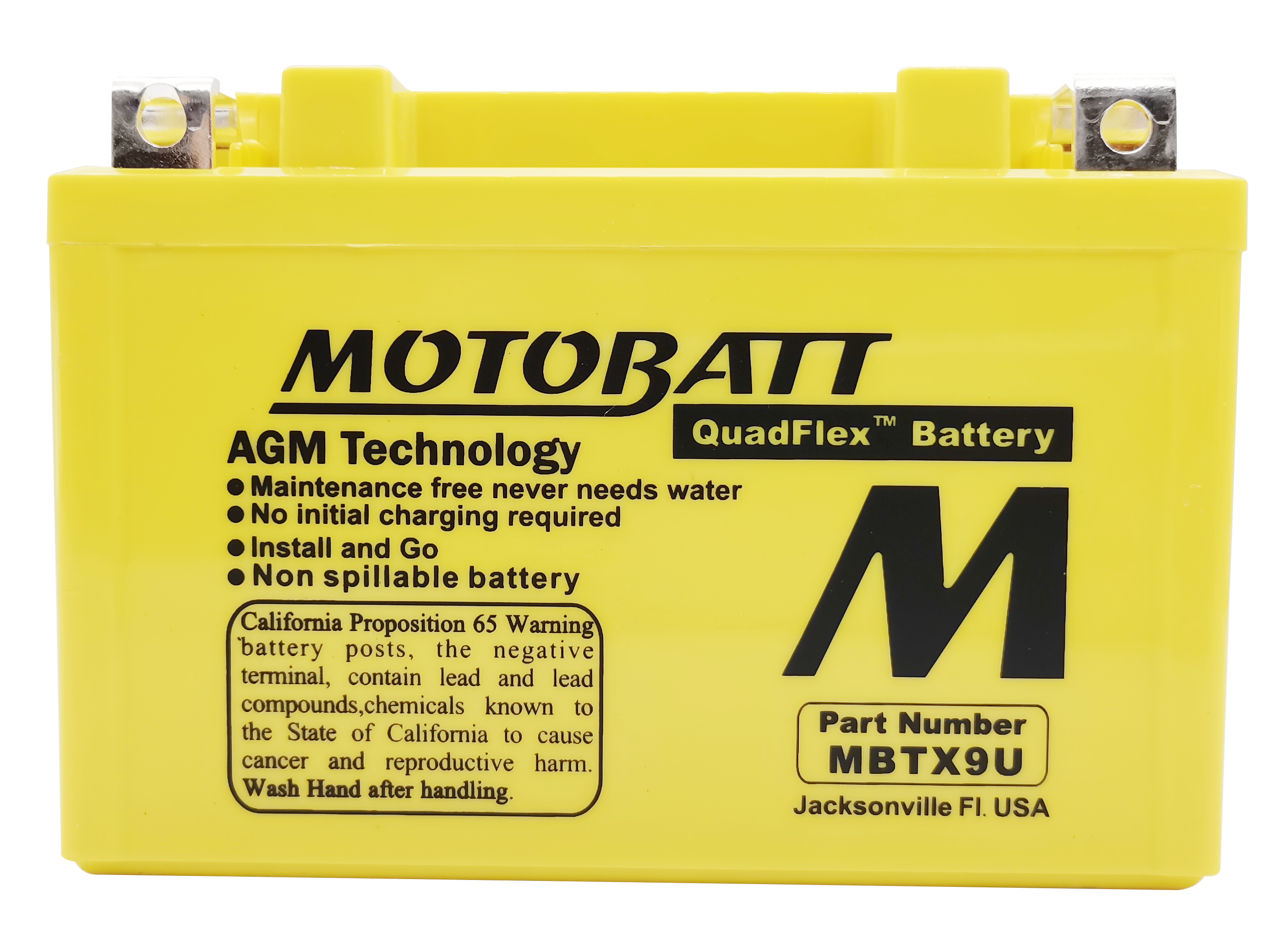 BATTERY MBTX9U SEALED FACTORY ACTIVATED
