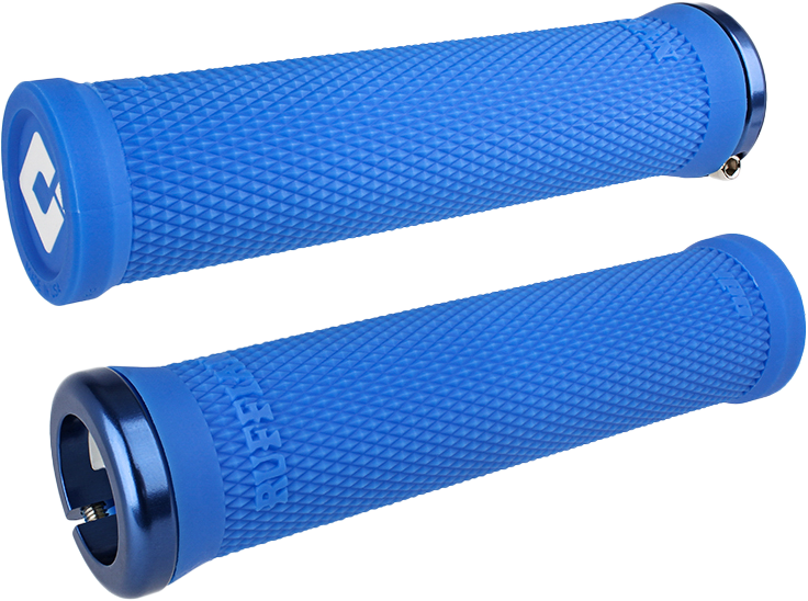 RUFFIAN V2.1 GRIPS 135MM MED BLU/BLU STNLS STEEL SCREWS