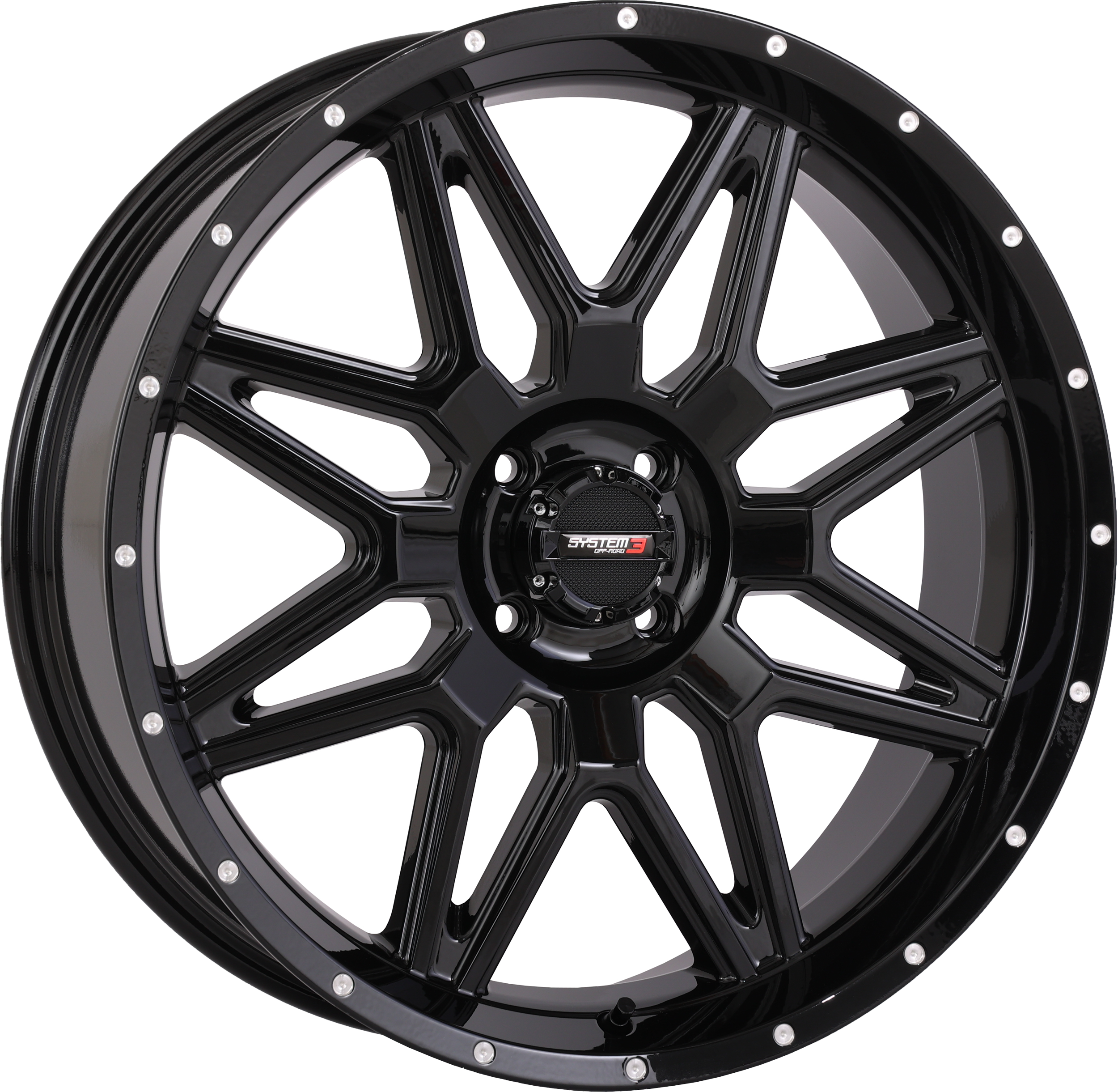 ST7 WHEEL 20X7 4+3 (+10MM) 4/110 GLOSS BLACK