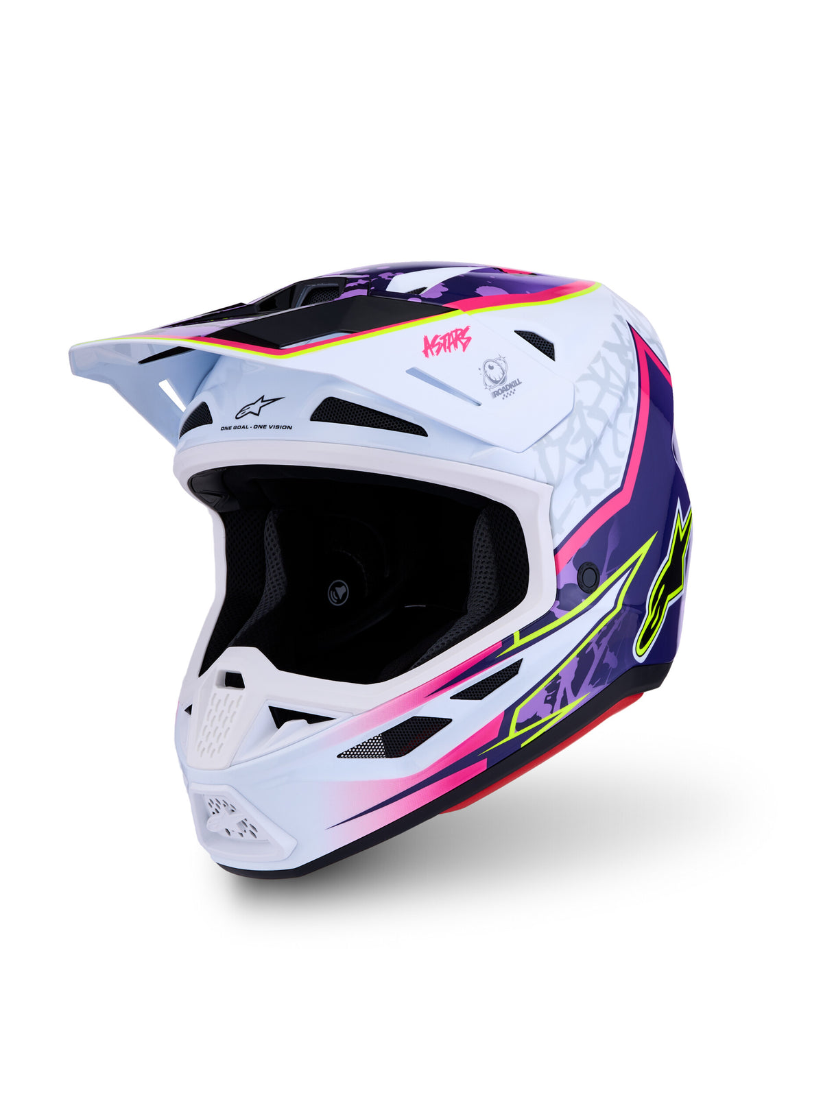 S-M7 BLASTER HELMET ECE06/DOT PRPL/PINK/WHT GLOSSY XL