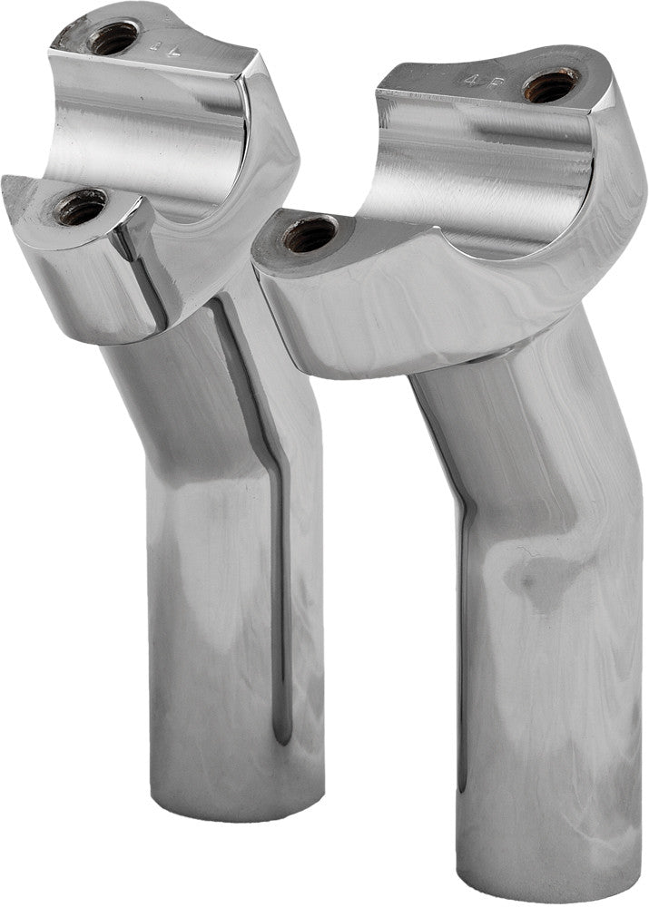 H-BAR RISERS 4.5" PULLBACK CHROME