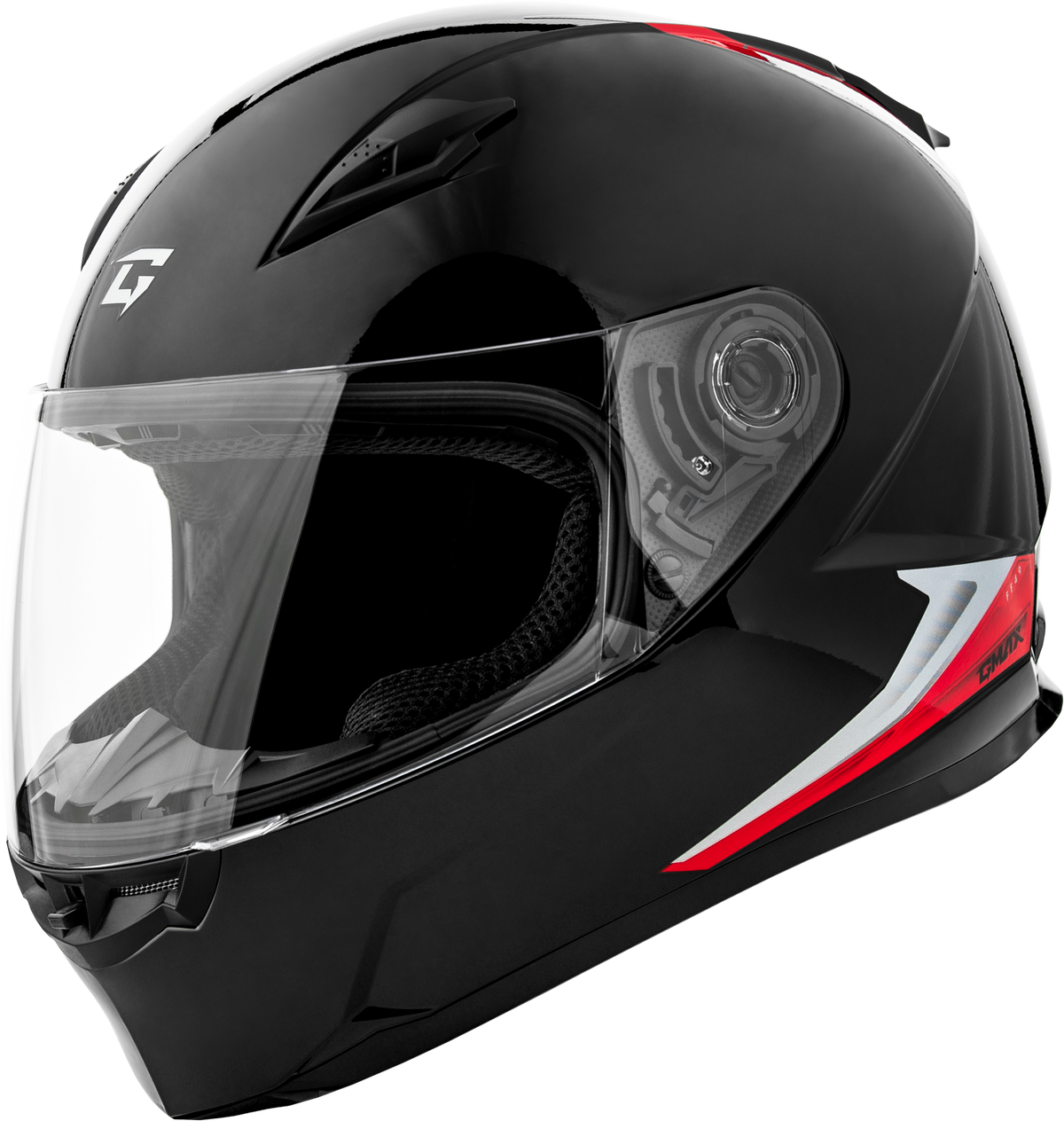 FF-49 SYTH HELMET BLACK/RED XL