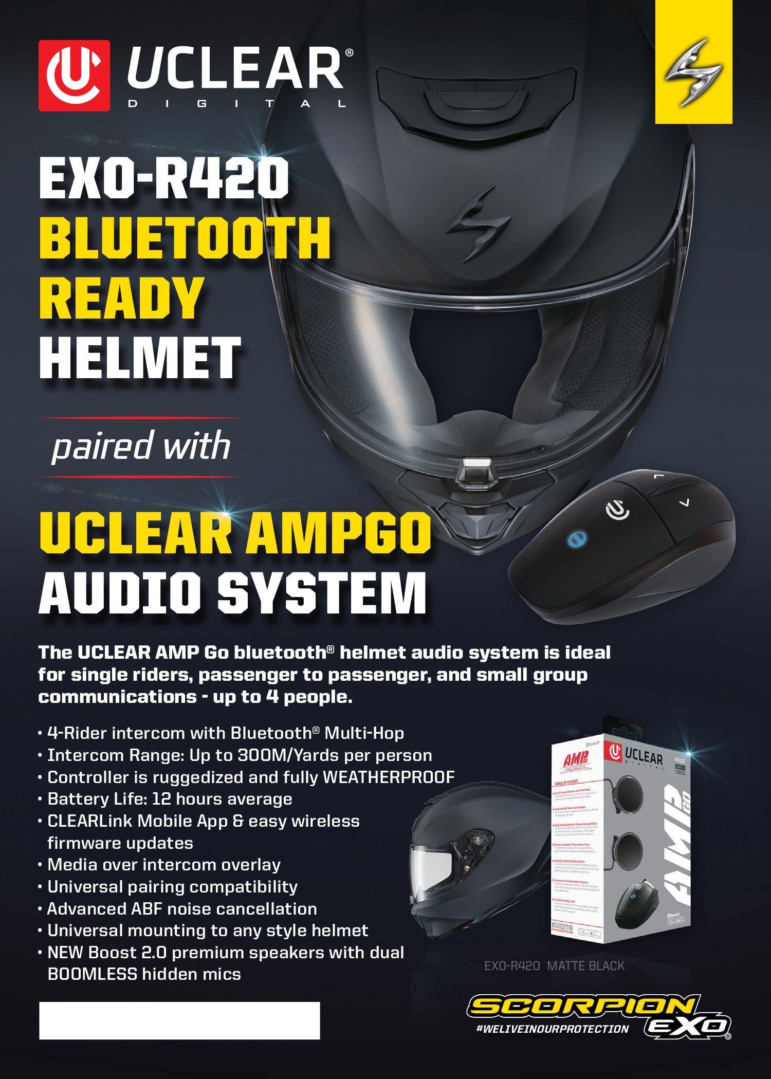 EXO-R420/UCLEAR AMP GO 5 X 7 SIGN