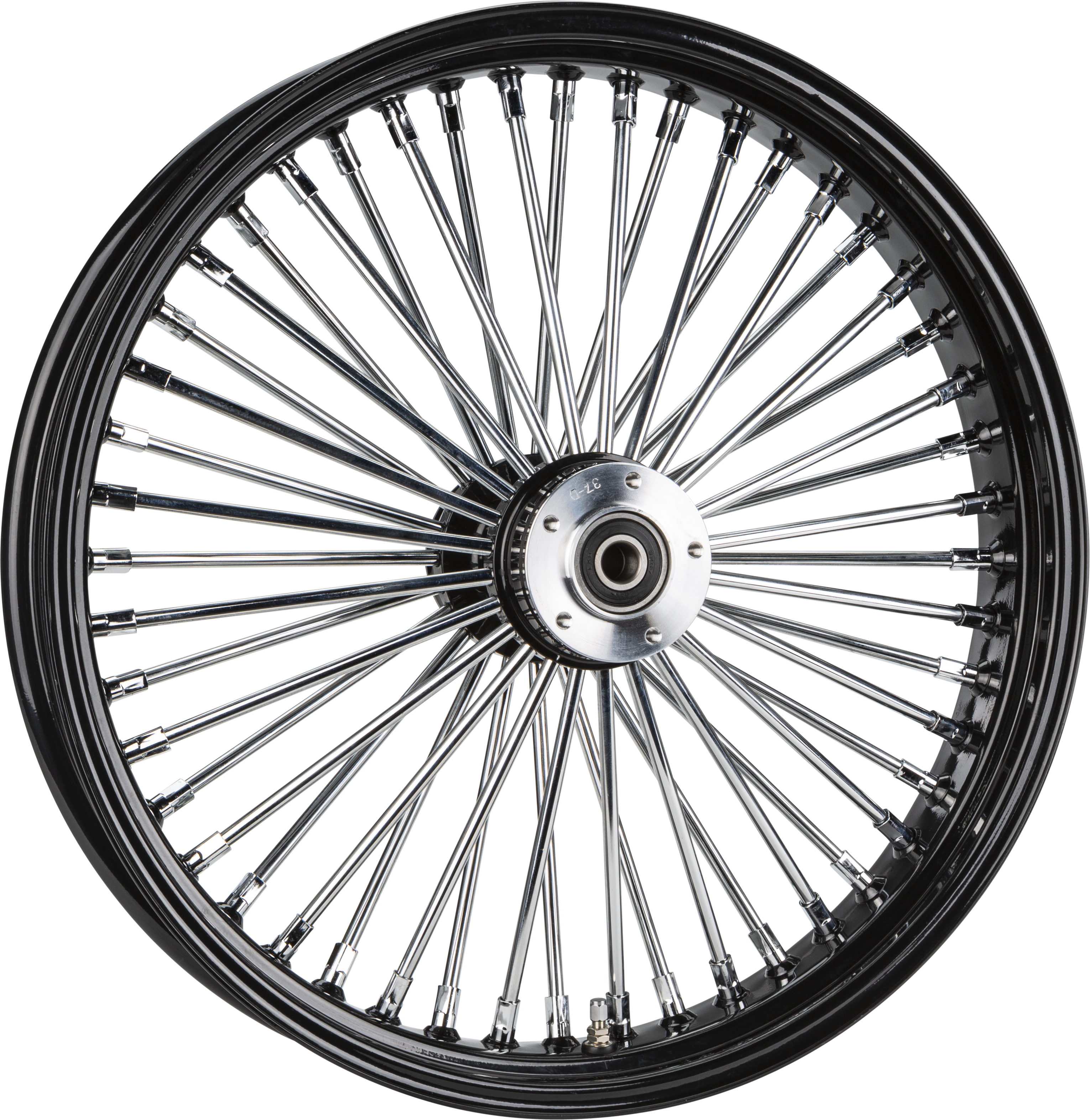 FR 48-SPK DD BLACK 21X3.5 WG-HUB 3/4" AXL 00 LTR