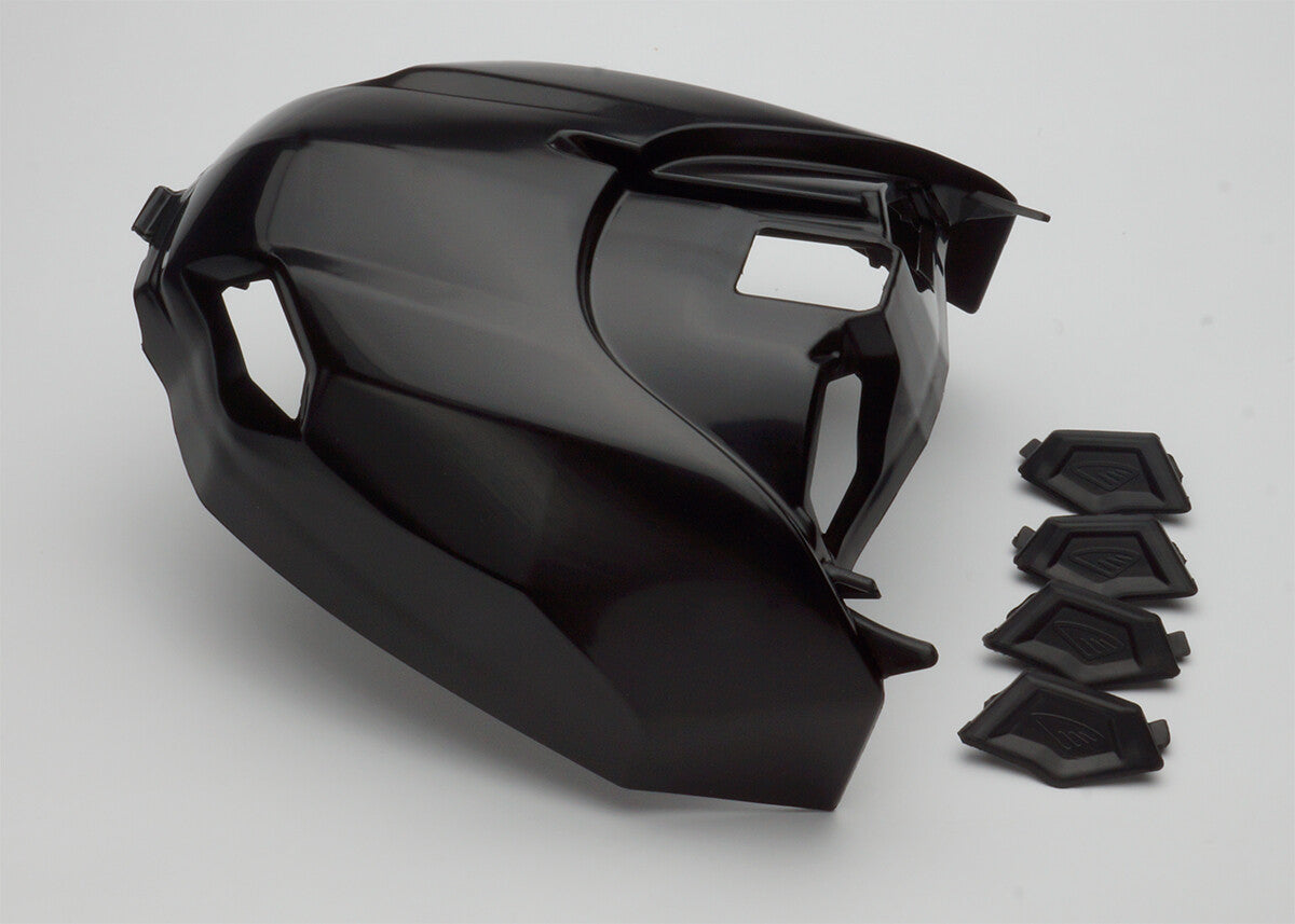 VENTED AIR BOX COVER W/PLUGS - BLACK