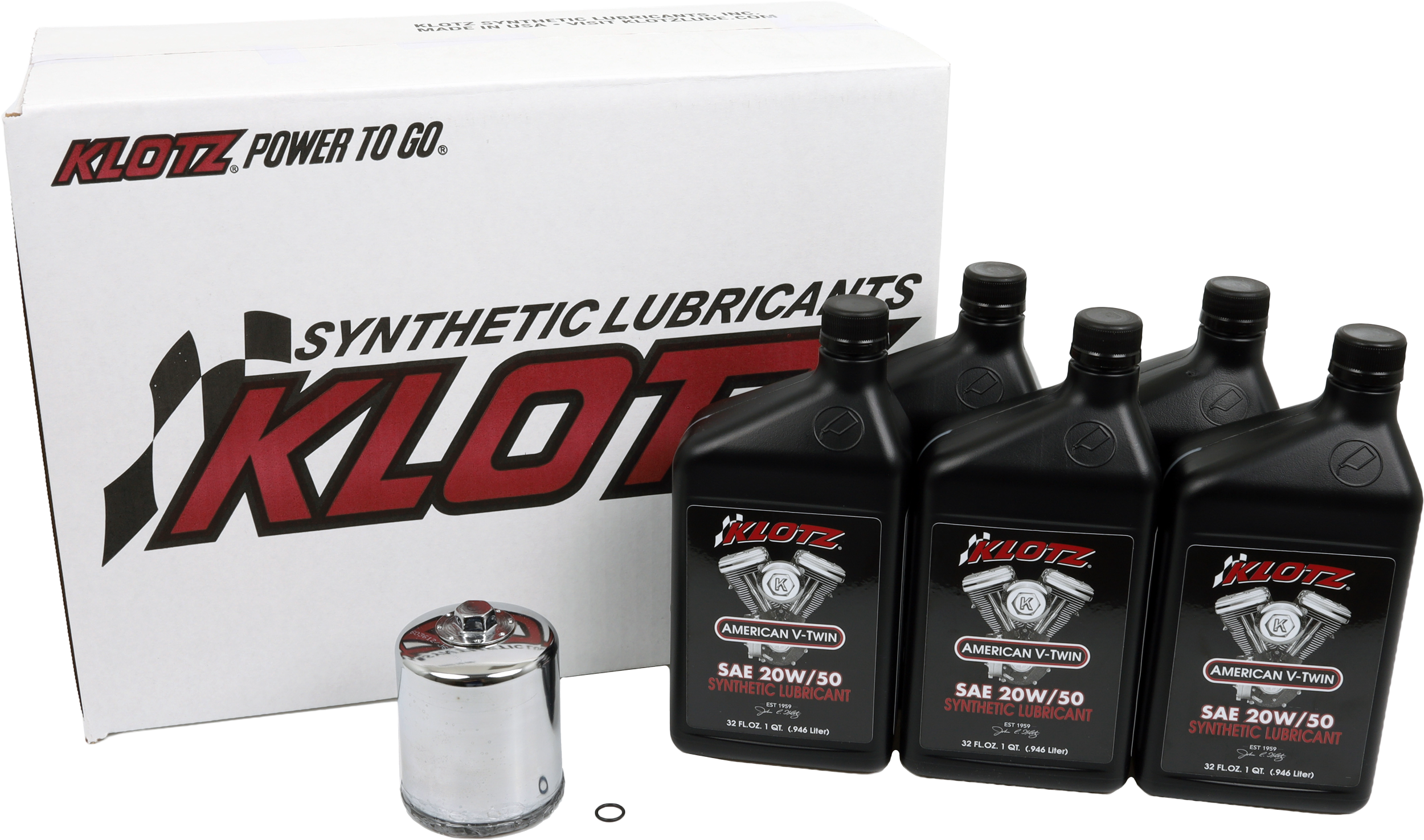 BASIC HARLEY DAVIDSON 5QT SYNTHETIC OIL CHANGE KIT