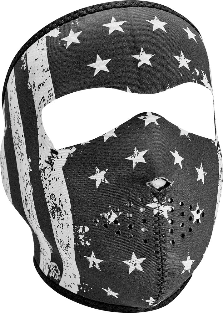 NEOPRENE FULL MASK VINTAGE FLAT BLACK/WHITE #26-4034