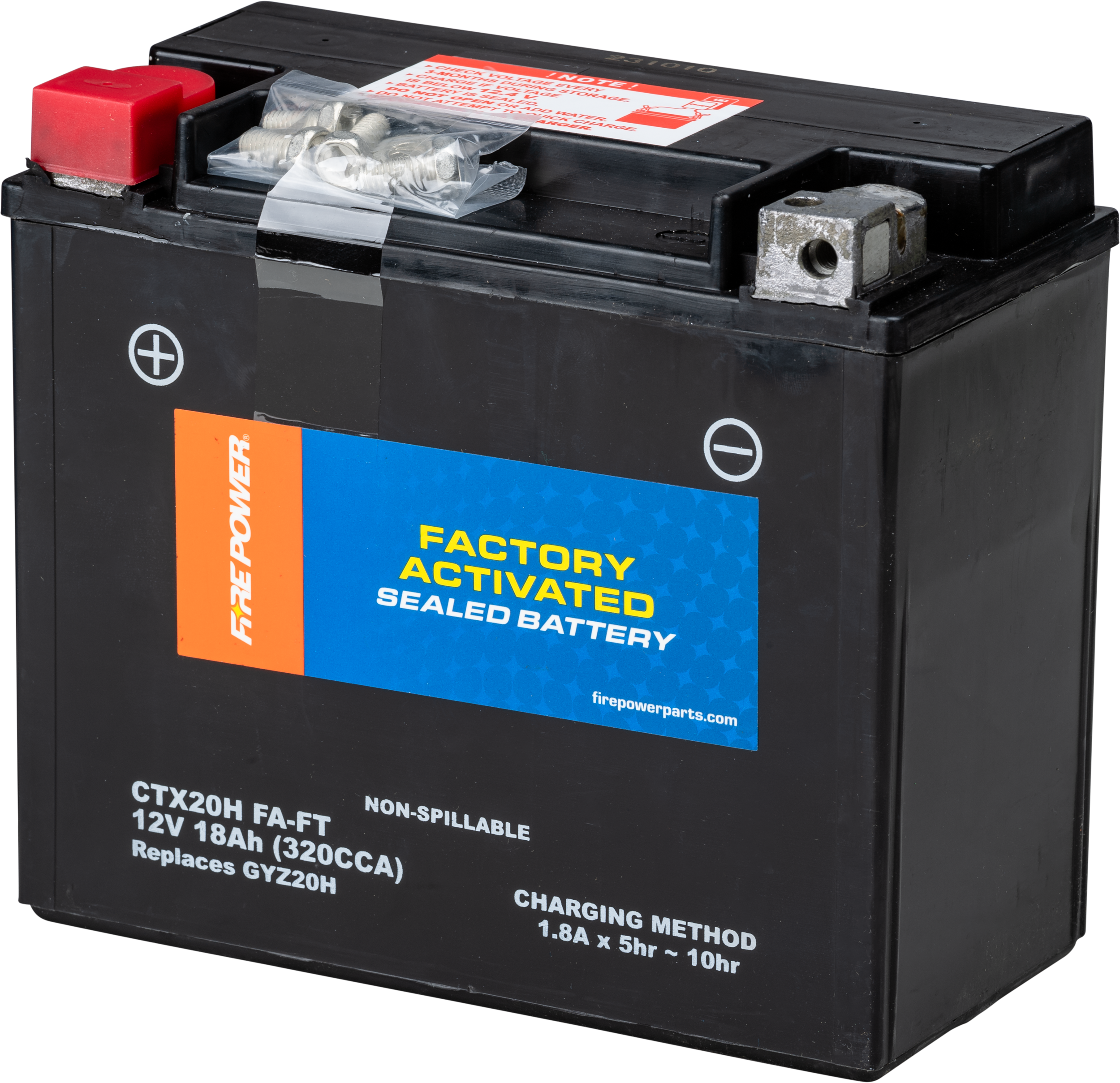 BATTERY CTX20H (FA) FT SEALED FACTORY ACTIVATED