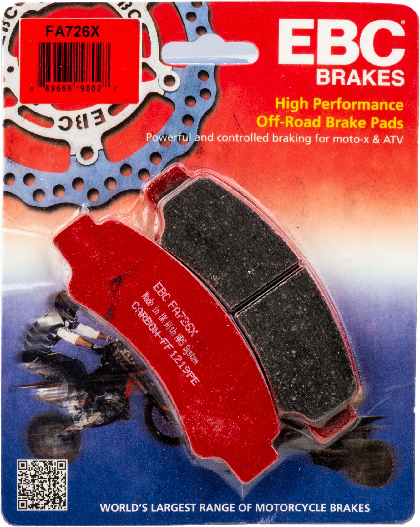 BRAKE PADS FA726X CARBON X SERIES