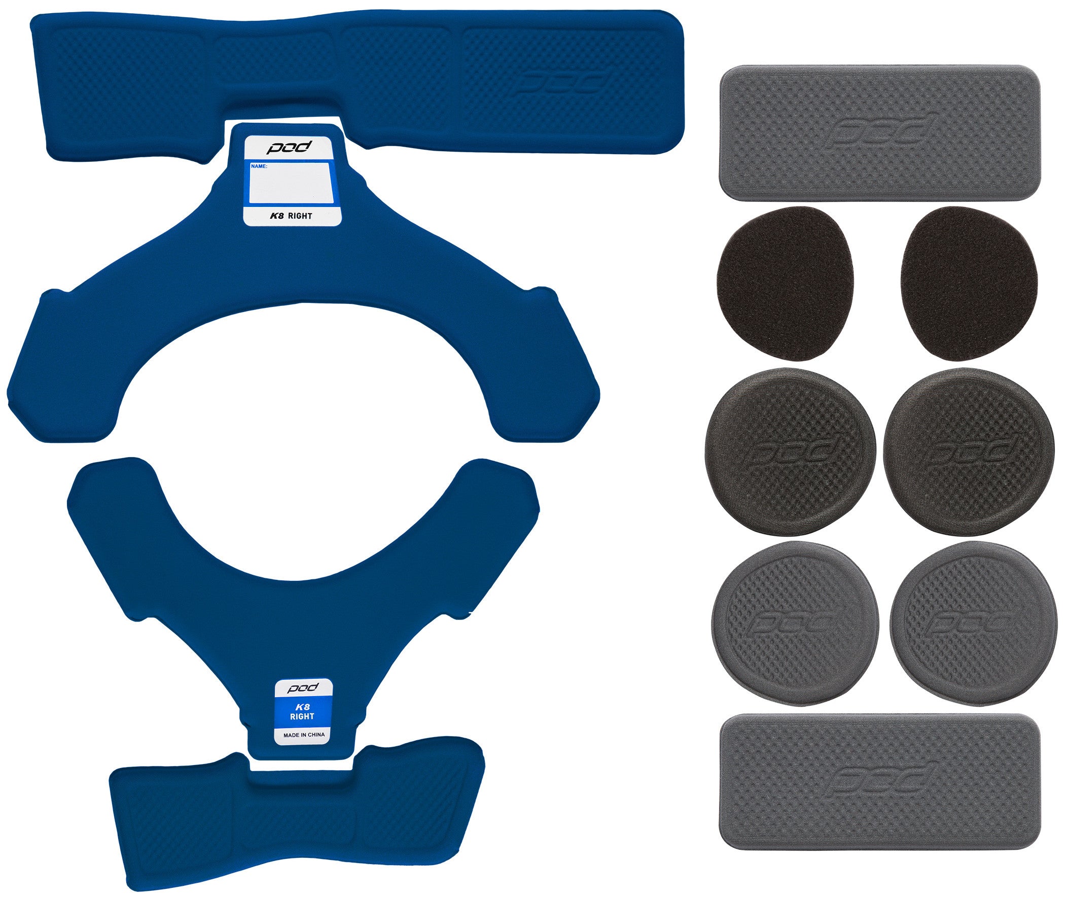 K8 PAD SET BLUE (RIGHT)