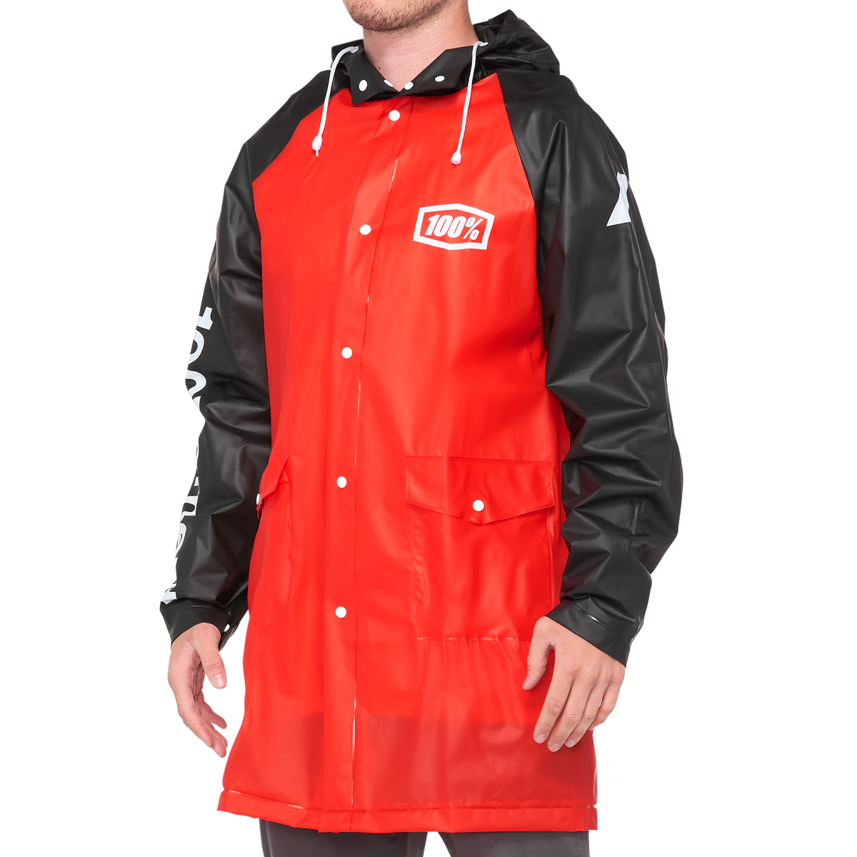 TORRENT RAIN JACKET BLACK/RED LG