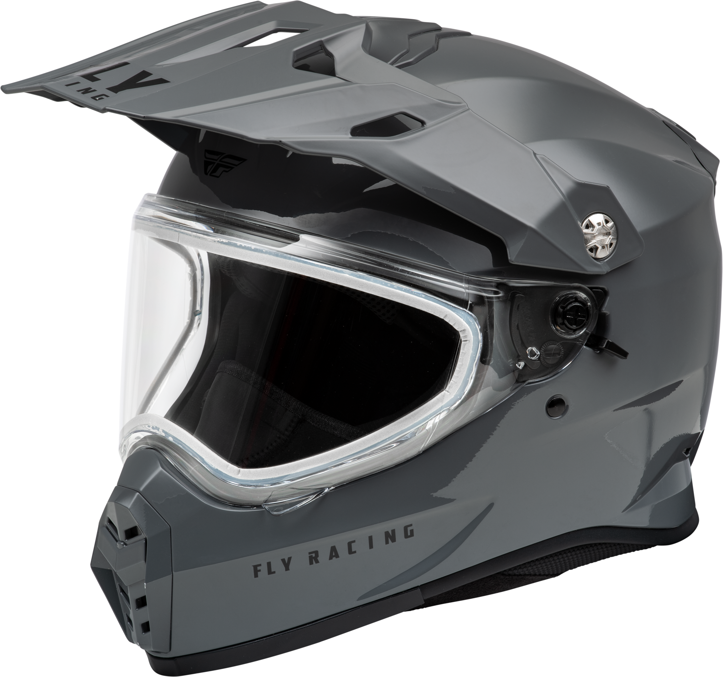 TREKKER CW SOLID HELMET DUAL SHLD GREY XS