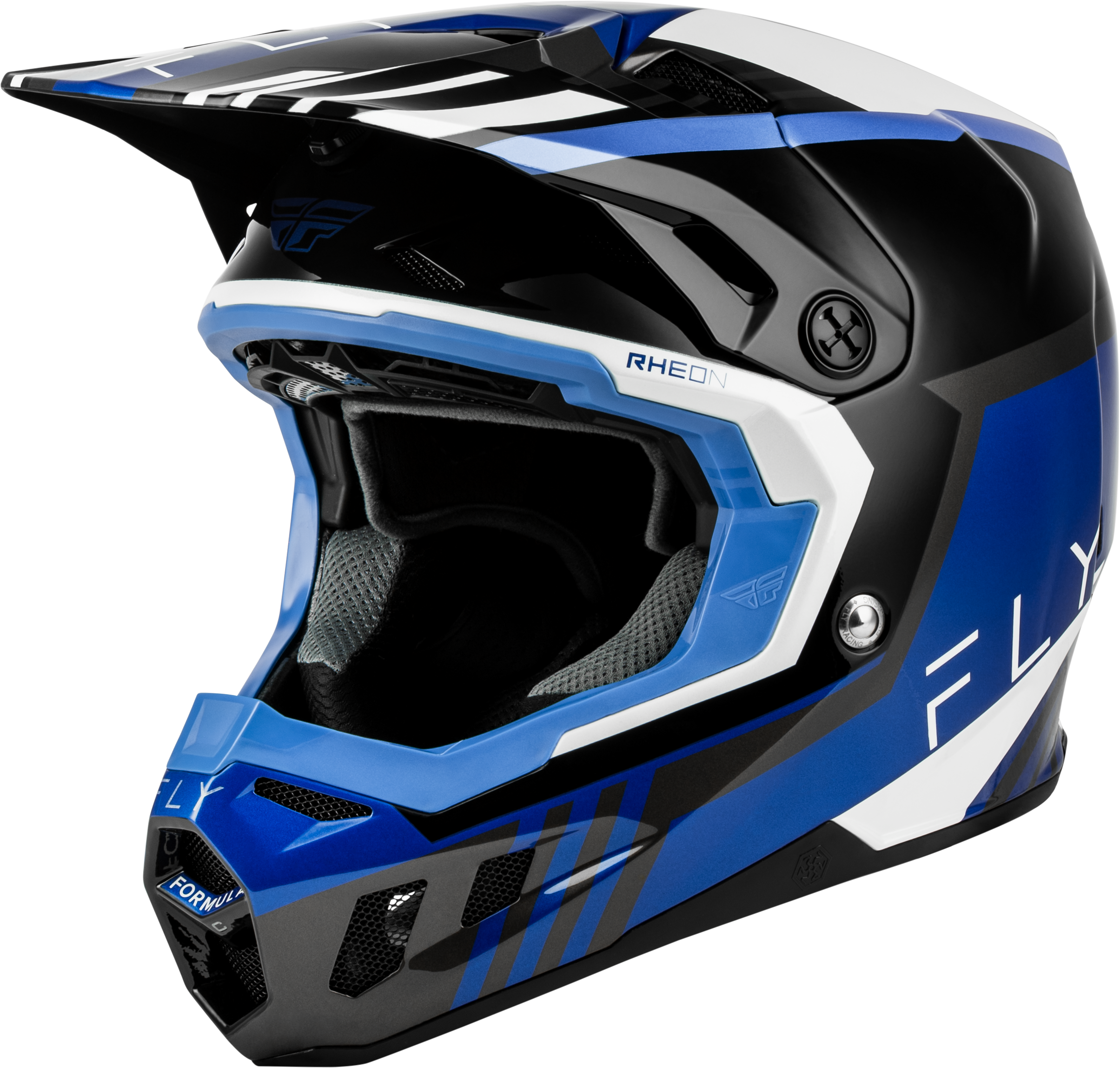 FORMULA CC STRIKE HELMET BLACK/BLUE/GREY/WHITE MD